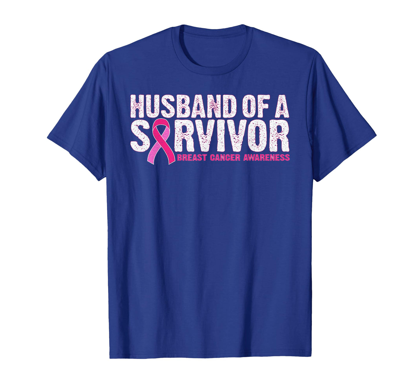 Husband Of A Survivor Wife Breast Cancer Awareness T-Shirt