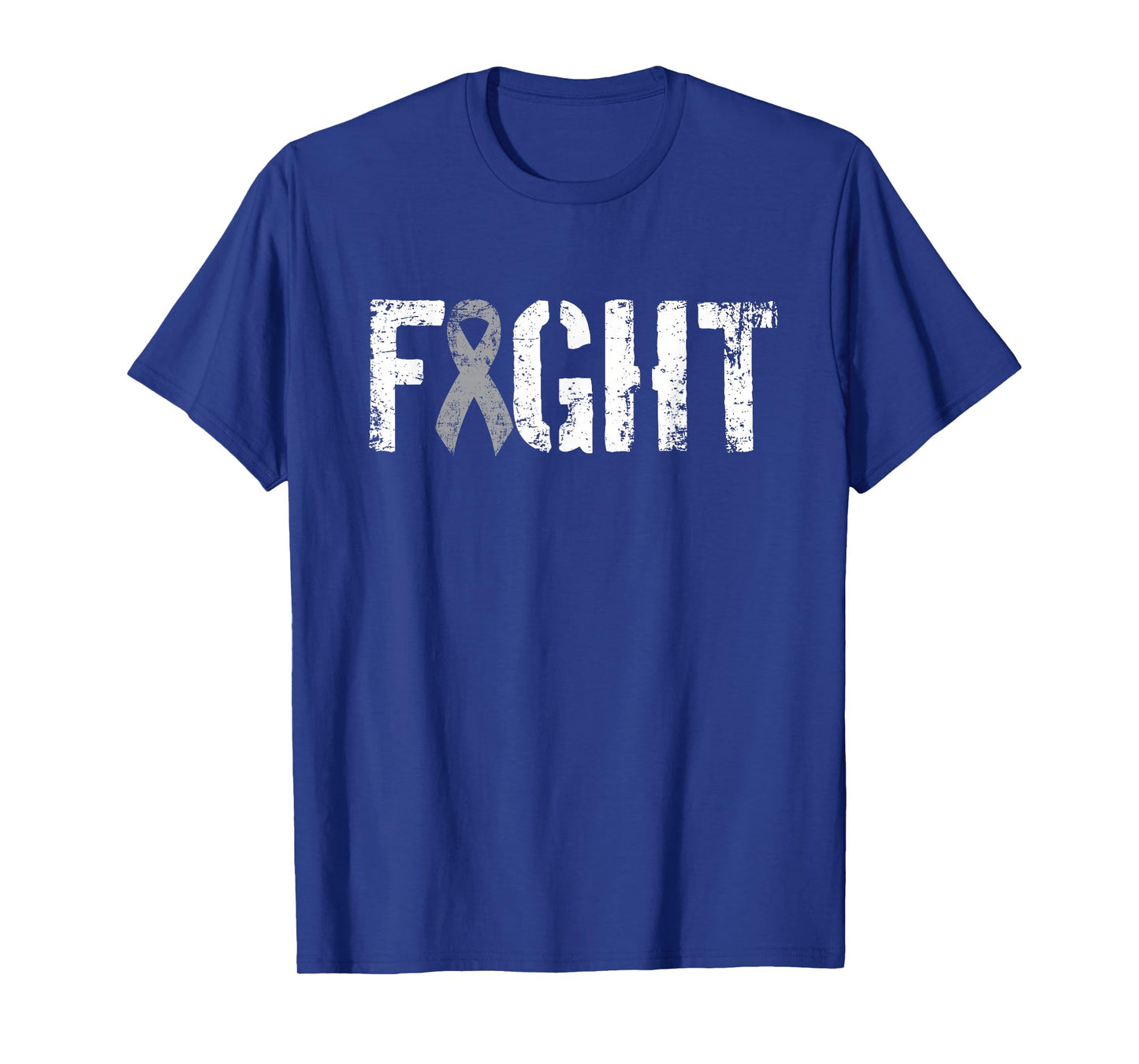 Fight Brain Cancer - Gray Tumor Awareness Ribbon T-Shirt