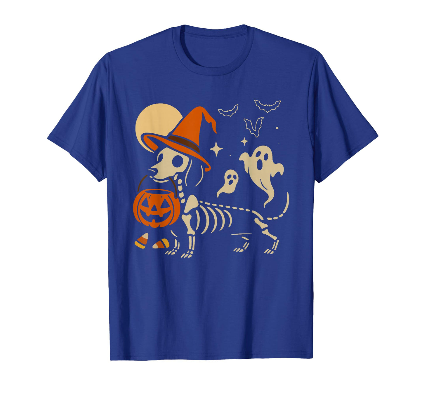Dachshund Skeleton Halloween T-Shirt