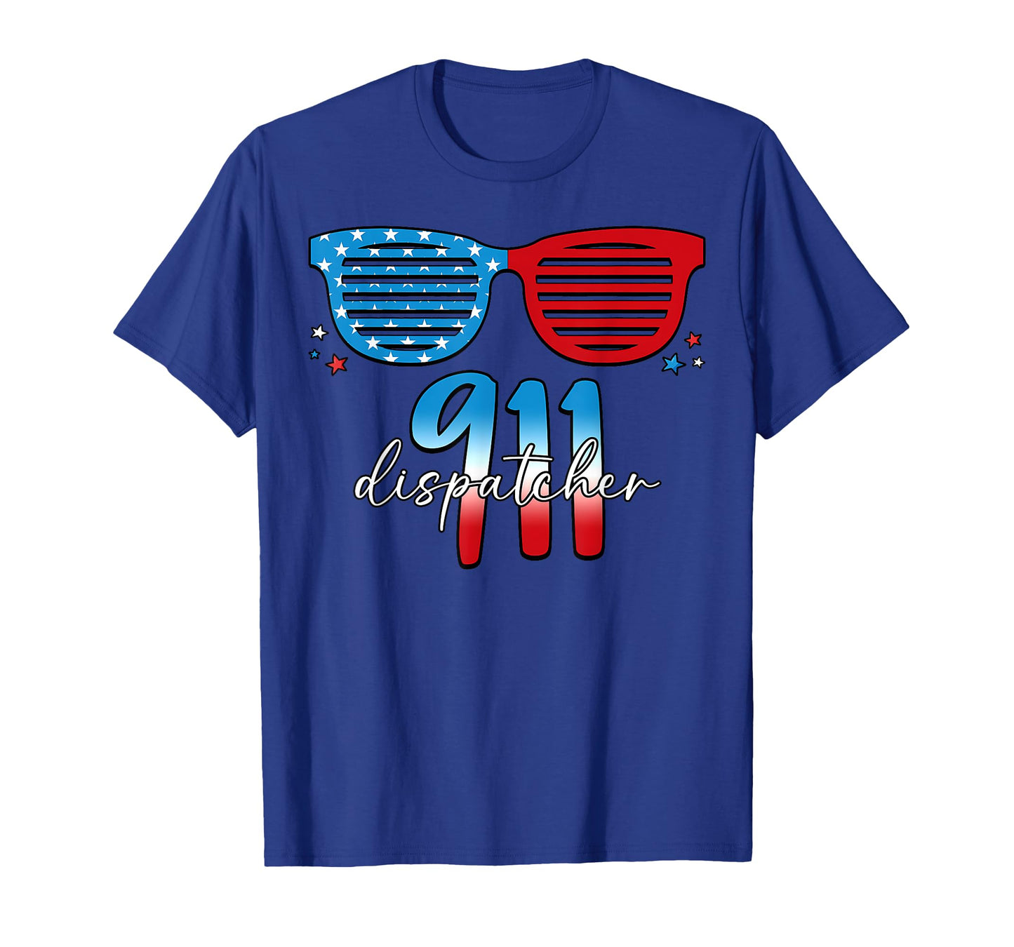 911 Dispatcher 4th of July USA Flag Emergency Dispatchers T-Shirt