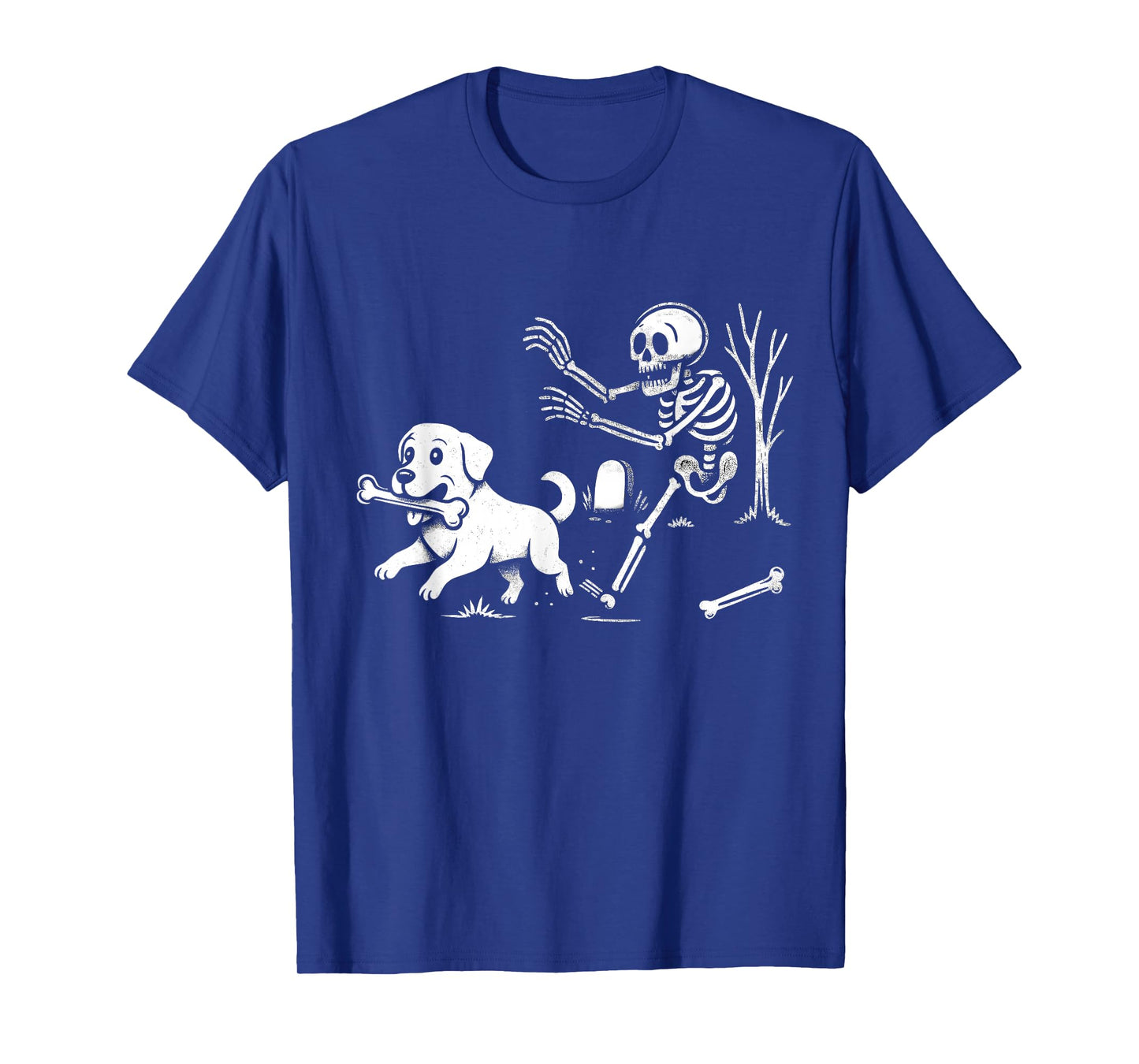 Labrador Dog with Skeleton Halloween Fun for Men Women Kids T-Shirt