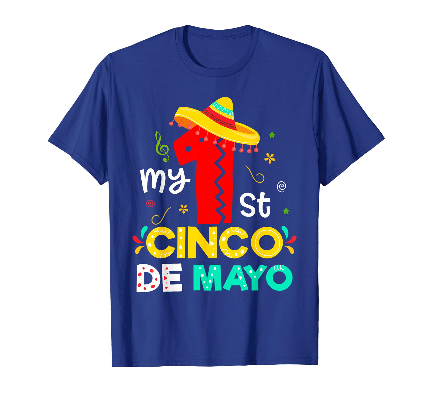 My 1st First Cinco De Mayo Fiesta Baby Boys Girls Toddlers T-Shirt
