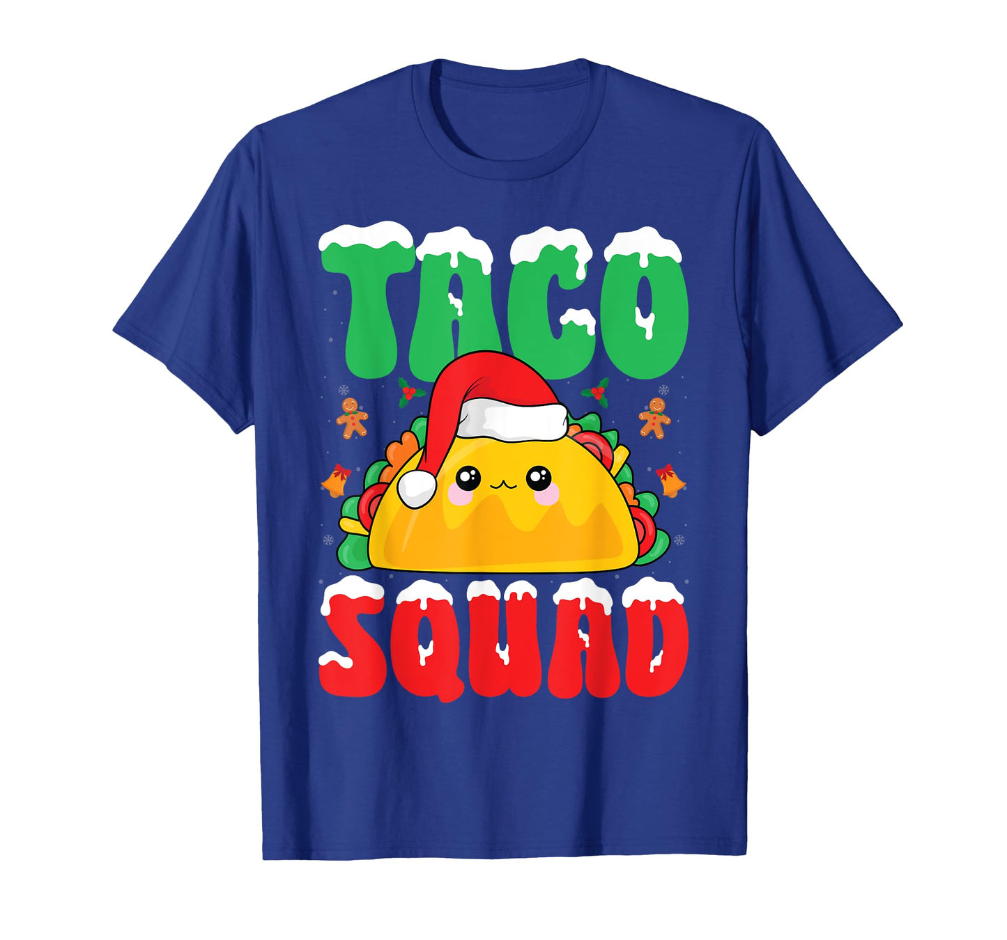 Taco Squad Snow Xmas Party Mexican Food Taco Lover Christmas T-Shirt