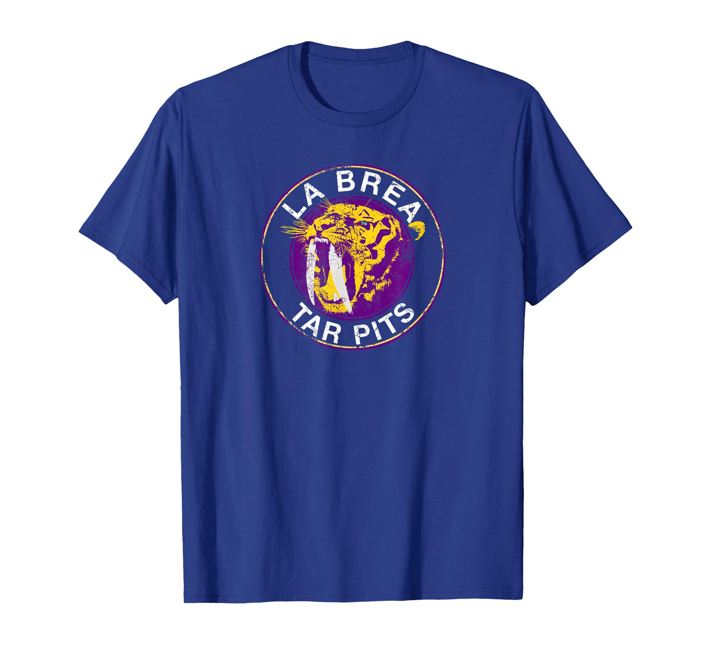 Saber-Tooth Tiger La Brea Tar Pits California T Shirt T-Shirt