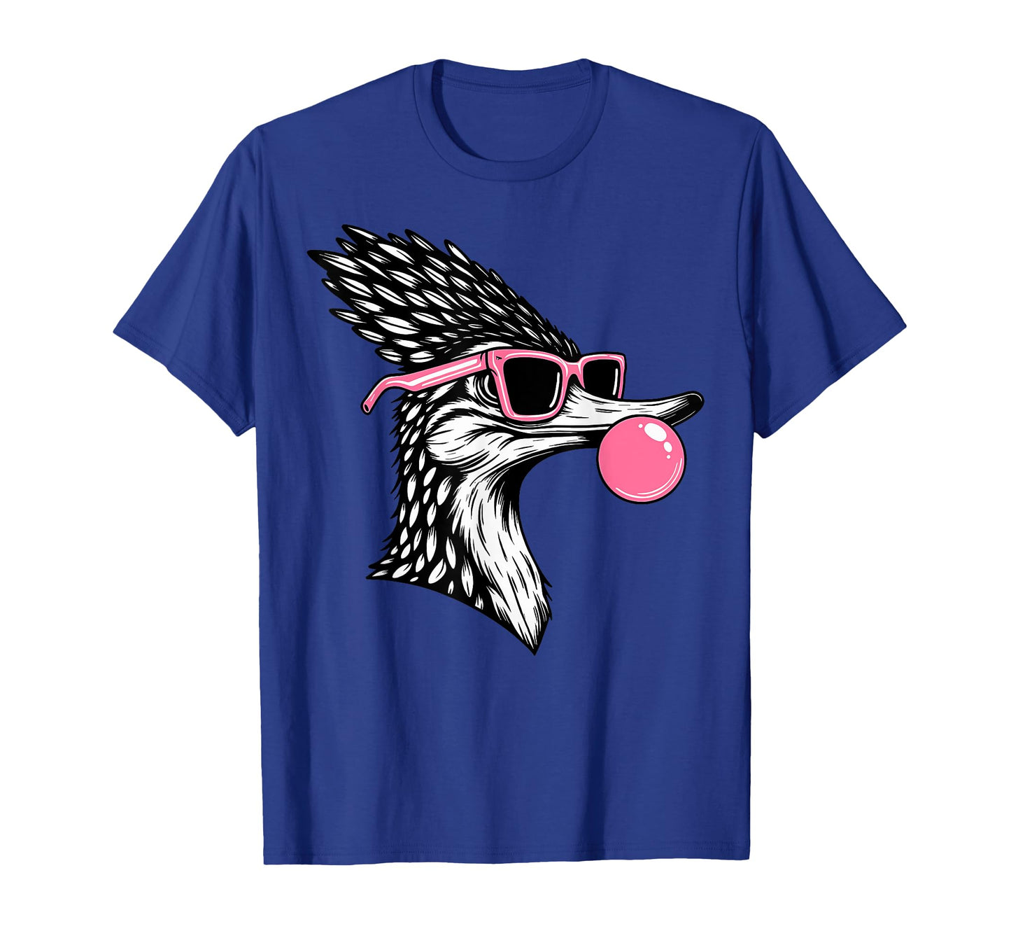 Roadrunner Blowing Bubble Gum Bird Watcher Nature Lover T-Shirt