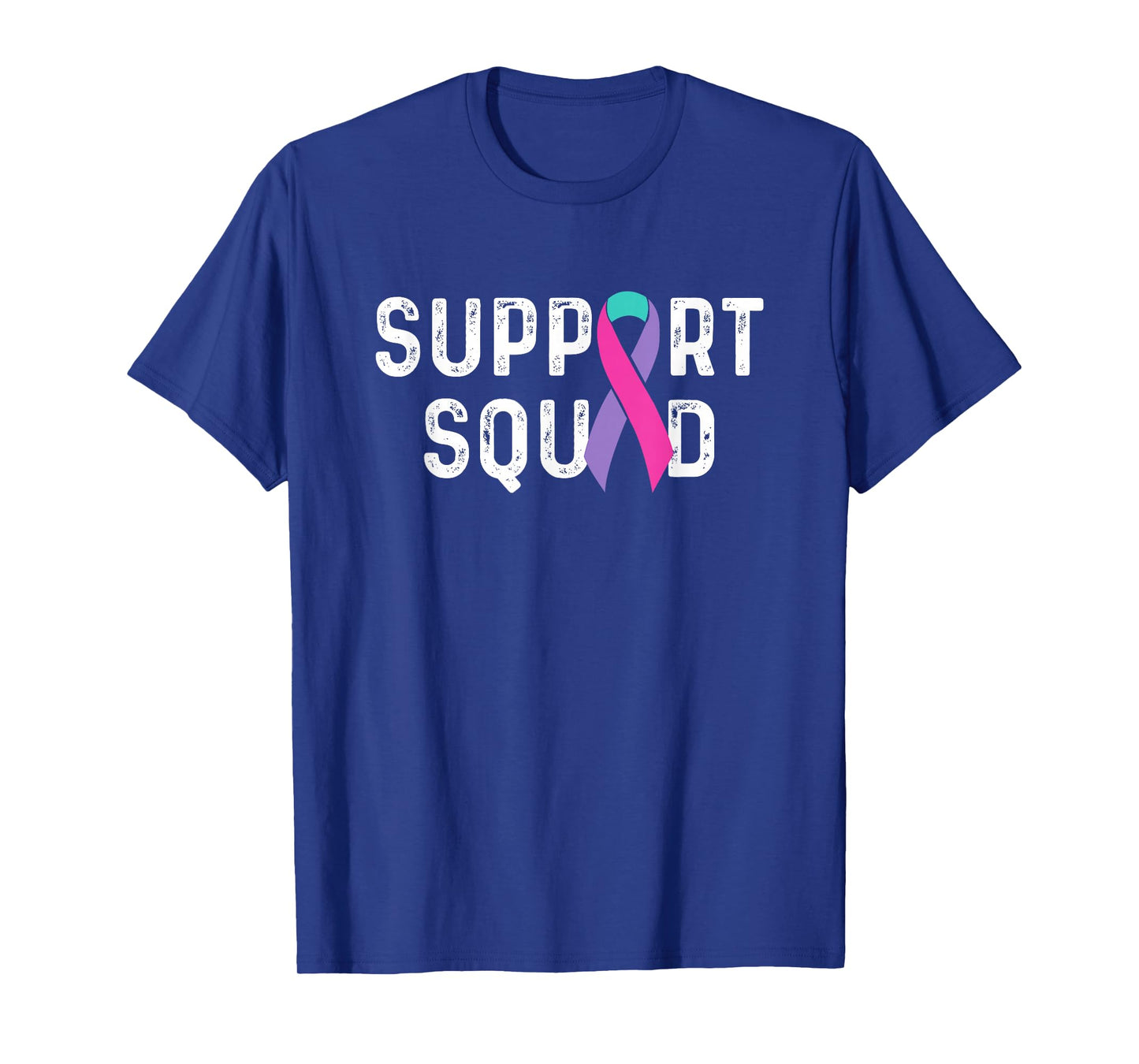 Thyroid Cancer Support Squad, Friend Family Awareness Ribbon T-Shirt