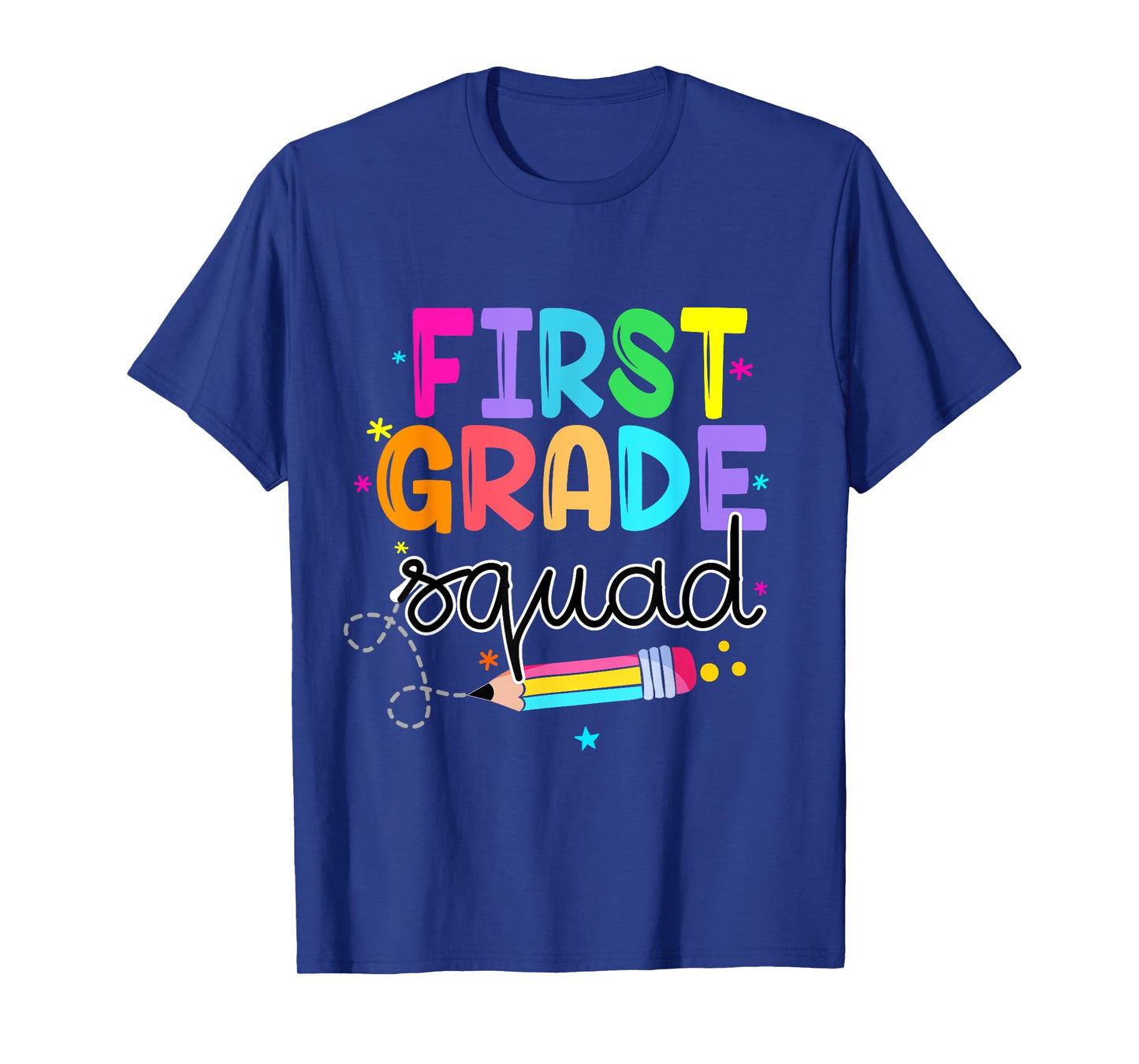 1st First Grade Squad Student Teacher Back To School T-Shirt