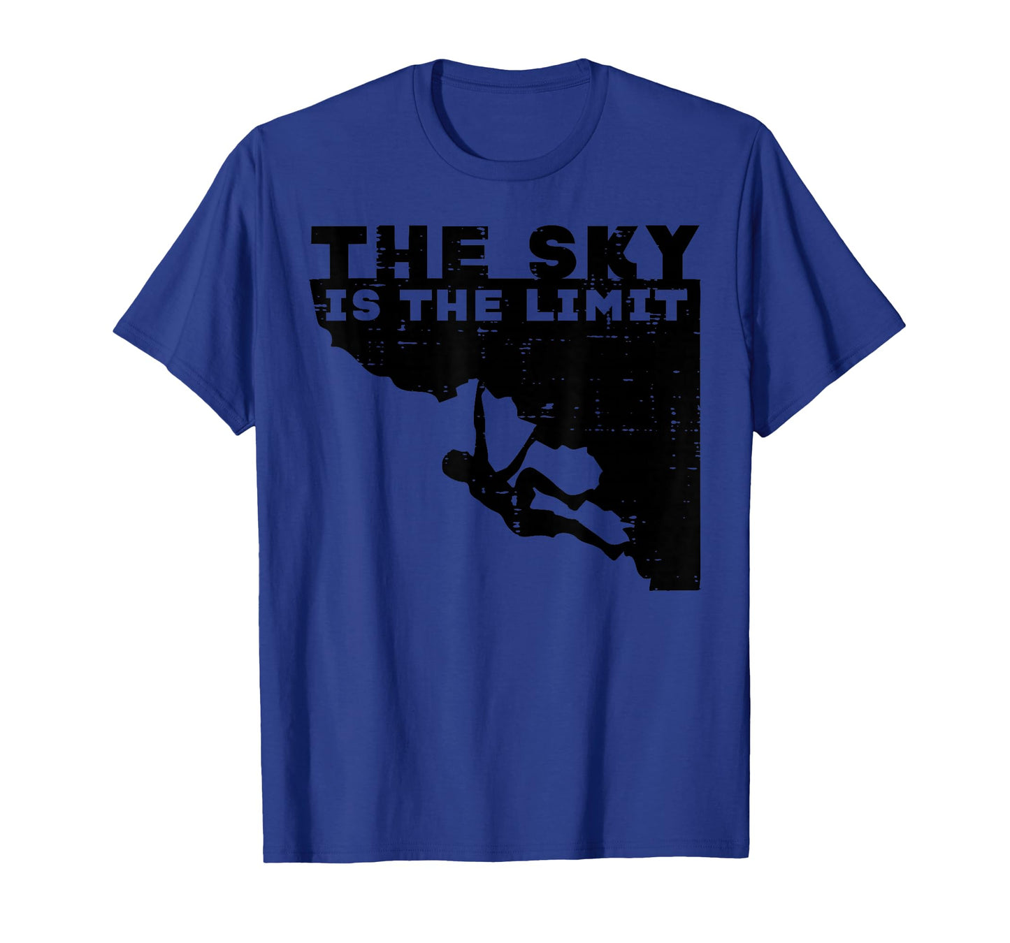 Climbing Sky Is Limit Rock Mountain Climber Men Women Kids T-Shirt