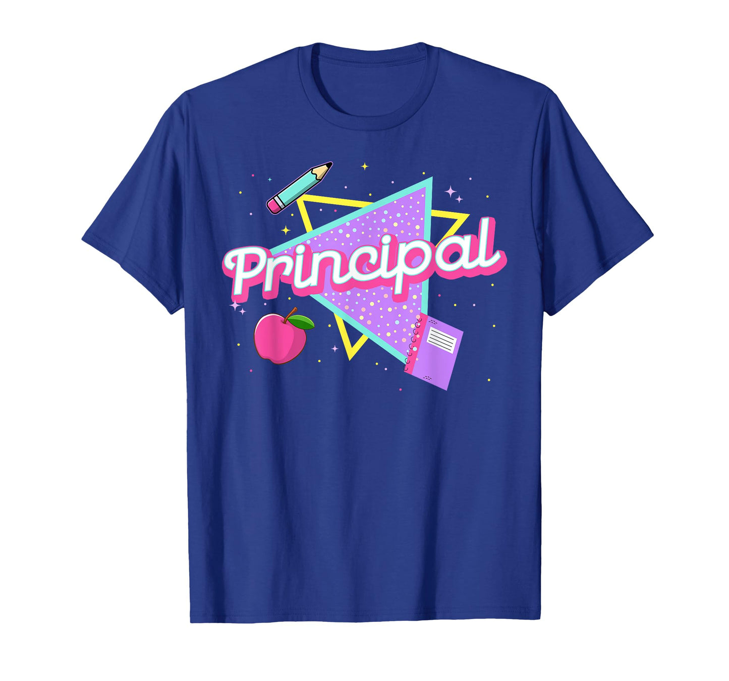 Cute Principal Shirt Retro 80's 90's Style Principal Gifts T-Shirt