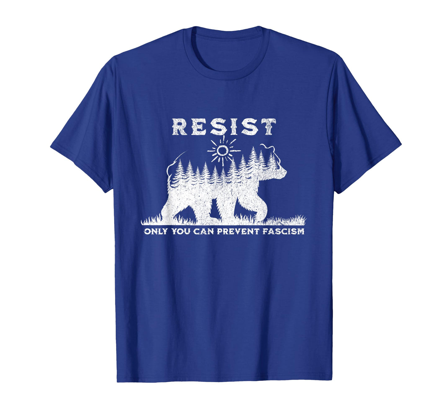 Only You Can Prevent Fascism Bear Resist National Parks T-Shirt