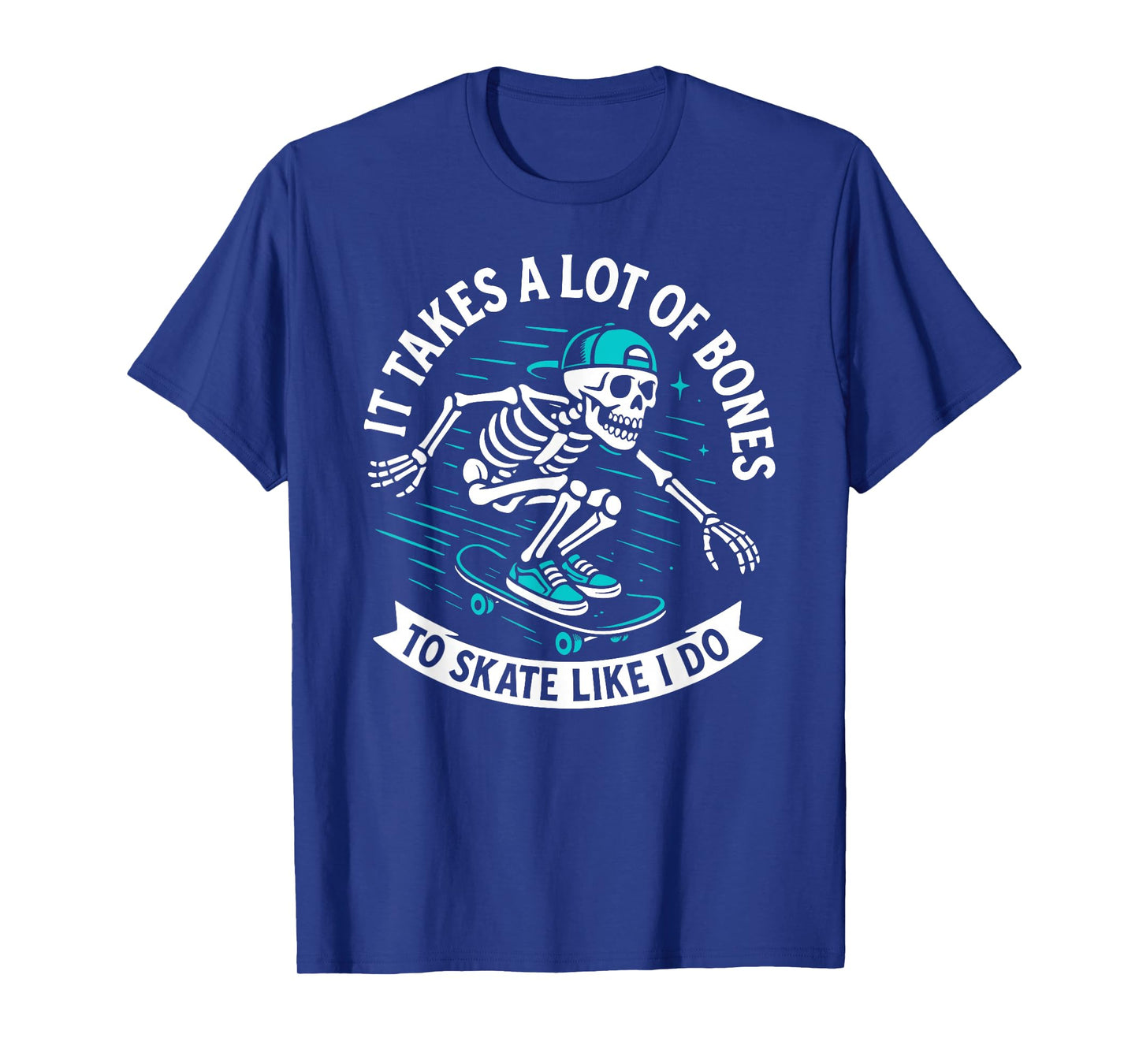 Skateboarding Skeleton Skater Skateboard Halloween Boy Funny T-Shirt