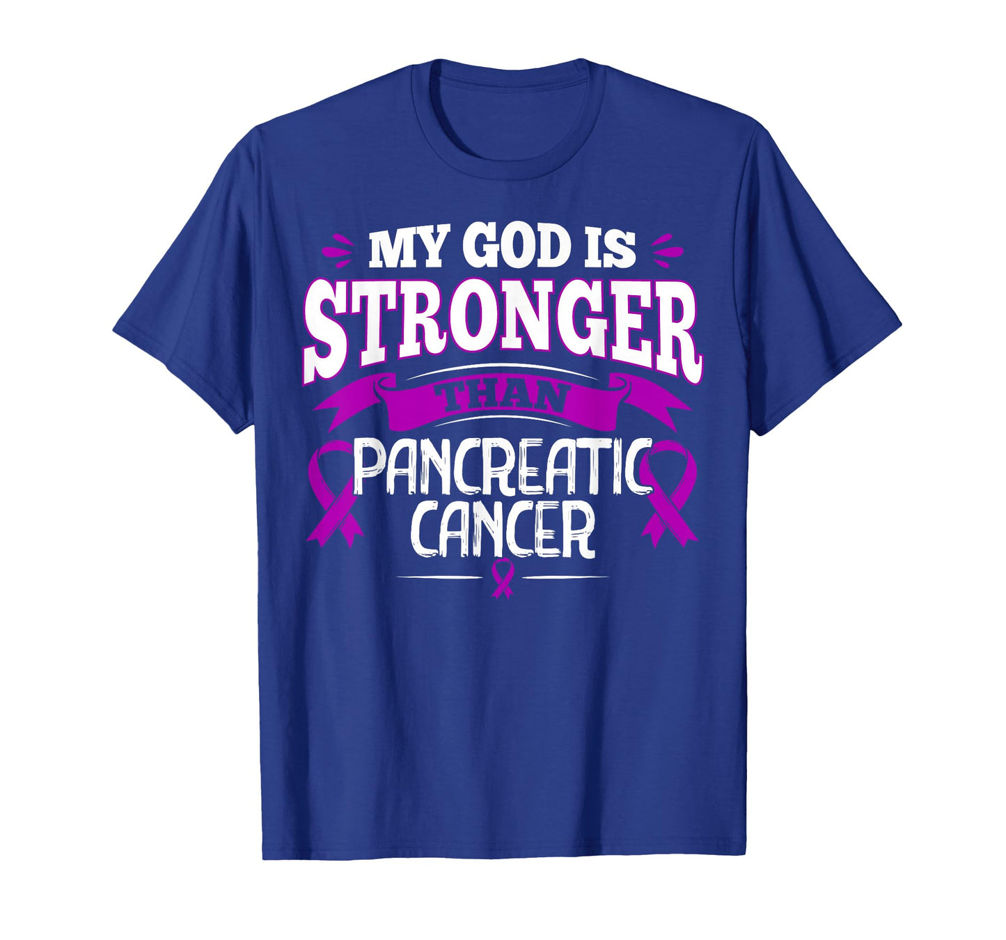 Purple Awareness Ribbon - Pancreatic Cancer Survivor T-Shirt