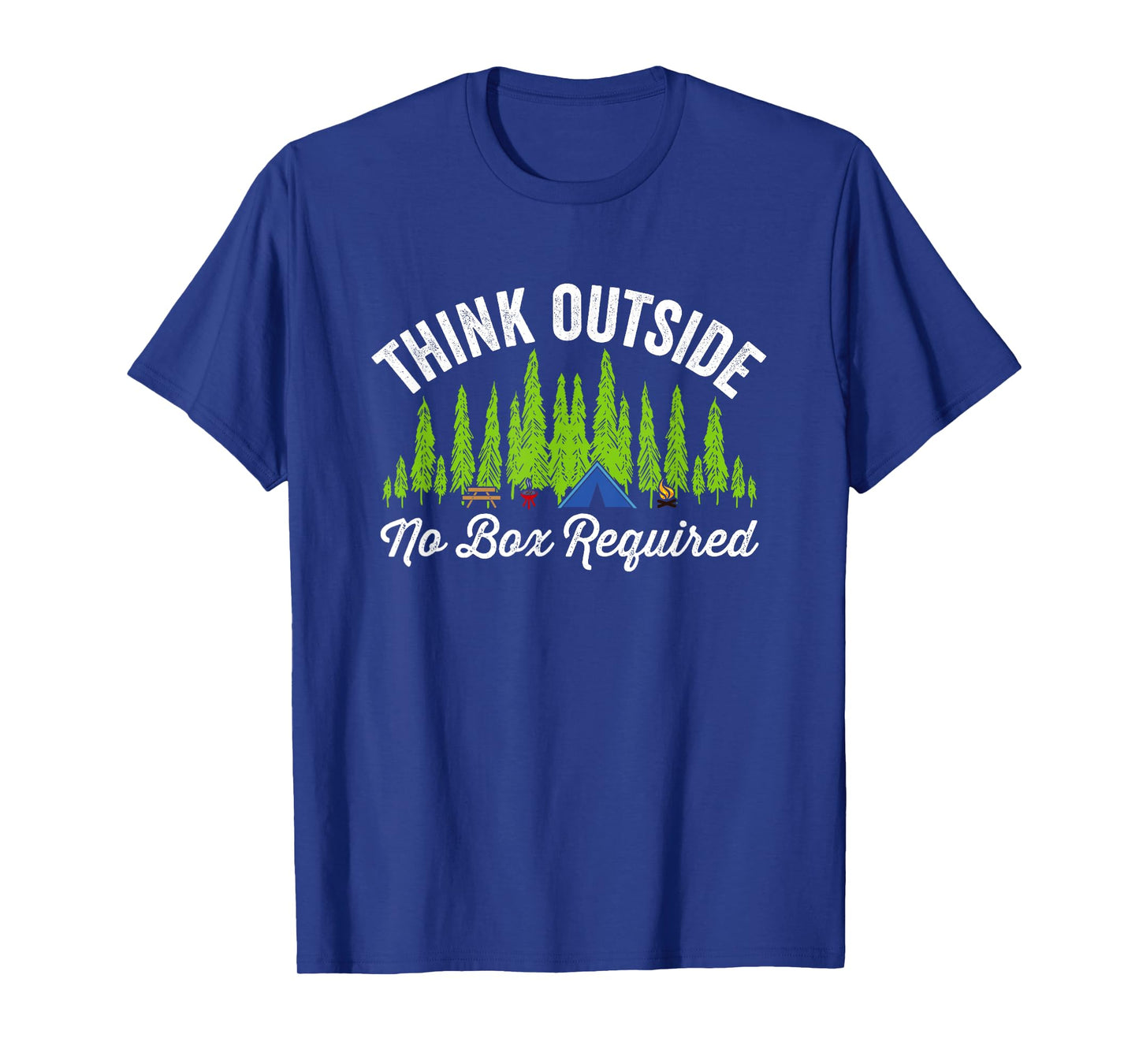 Think Outside No Box Required Outdoors Camp T-Shirt