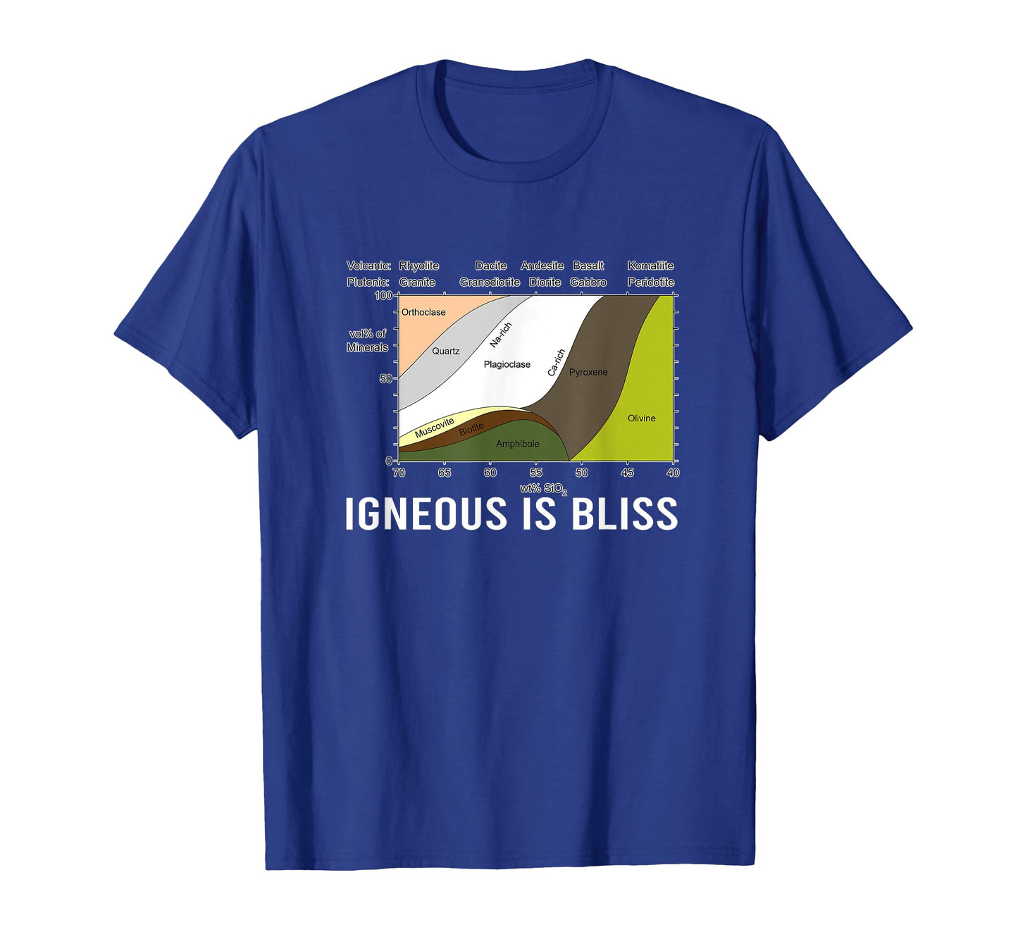 Igneous Is Bliss Geology Rock Geek Humor - Forest Rocks T-Shirt