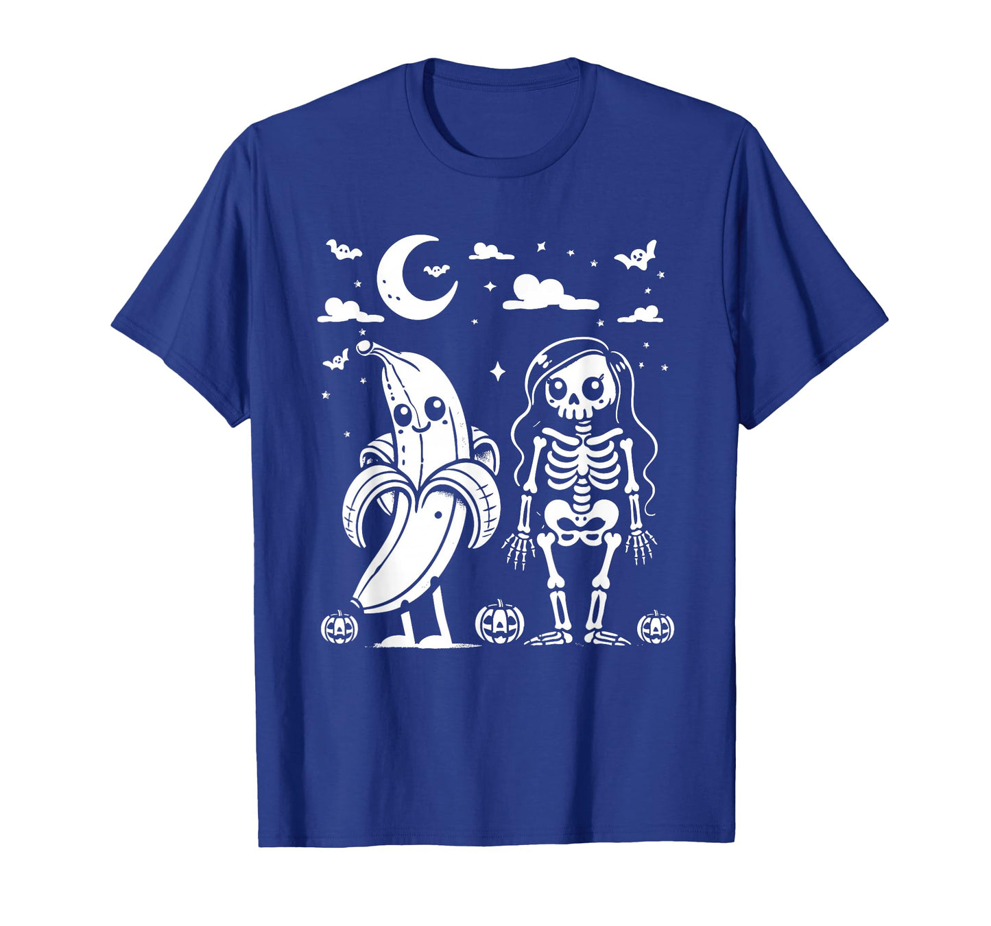 Funny Skeleton and Banana for Halloween T-Shirt