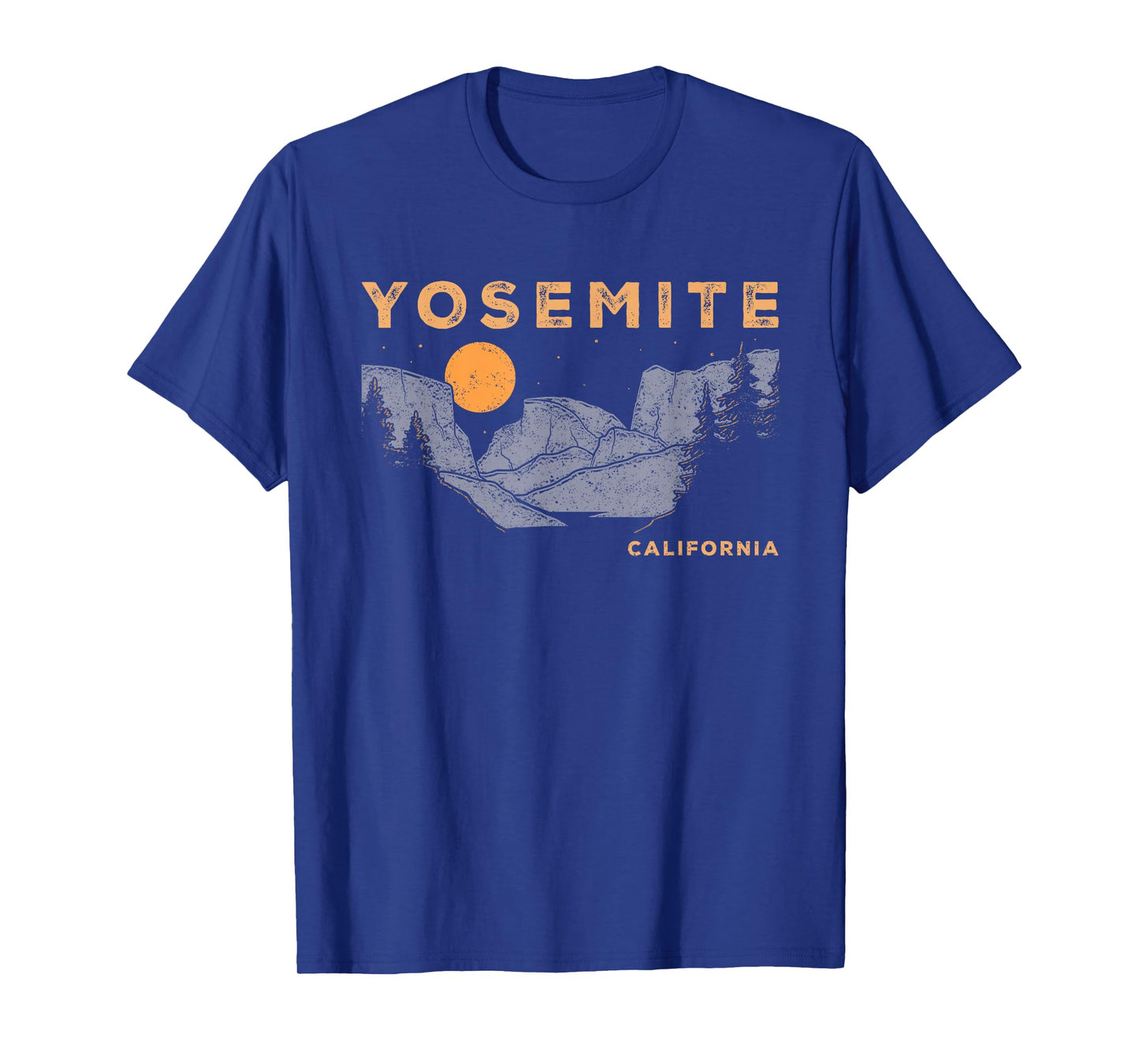 Retro Yosemite Half-Dome National Park Vintage Womens Mens T-Shirt