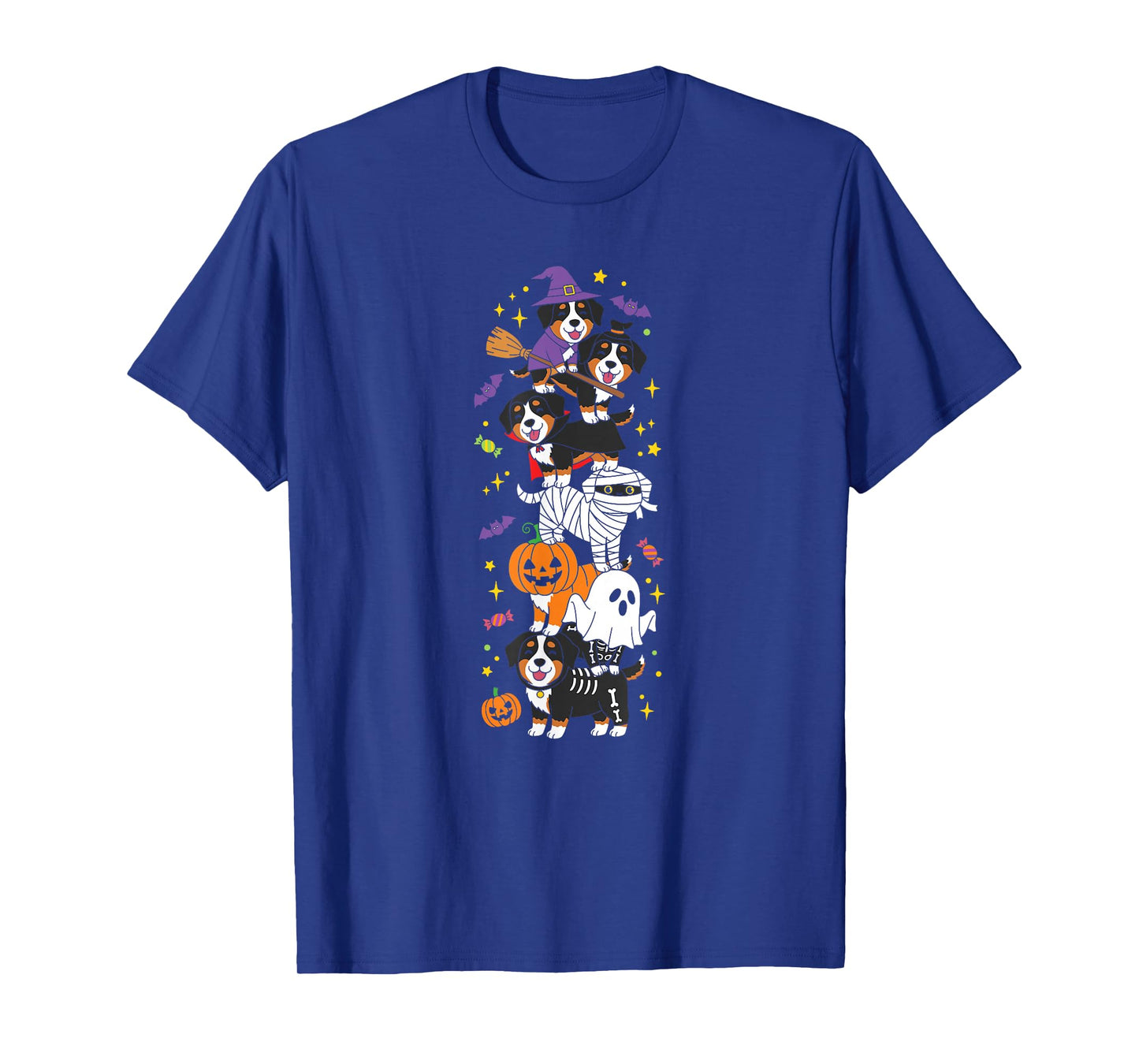 Bernese Moutain Dog Vampire Ghost Halloween Kids Mens Womens T-Shirt