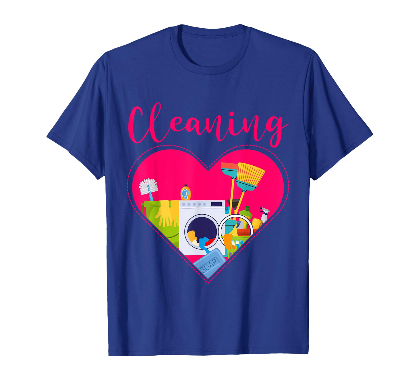 Cleaning Heart Shirt Cleaning Uniform For Cleaners Cleaning T-Shirt
