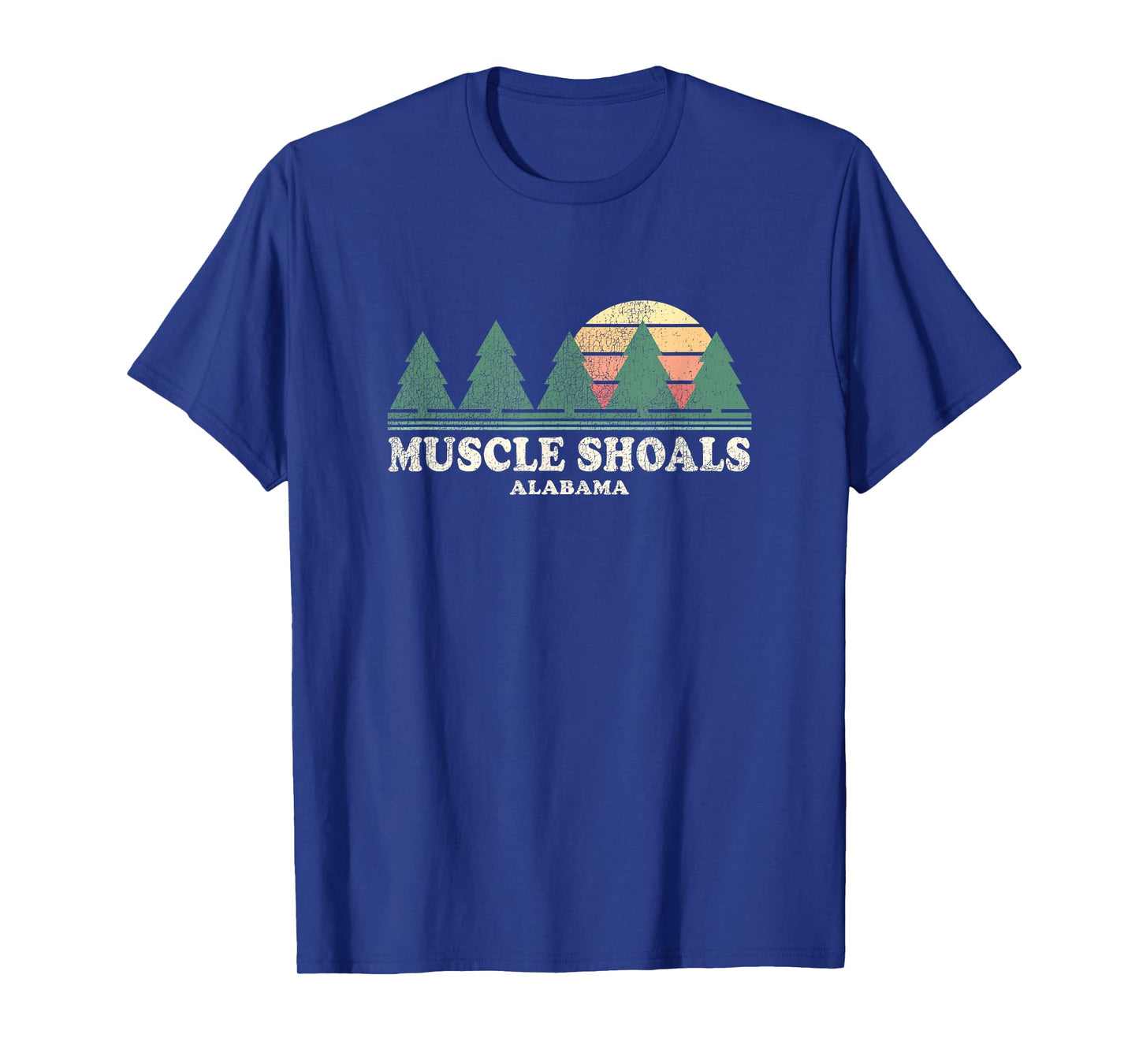 Muscle Shoals AL Vintage Throwback Tee Retro 70s Design T-Shirt