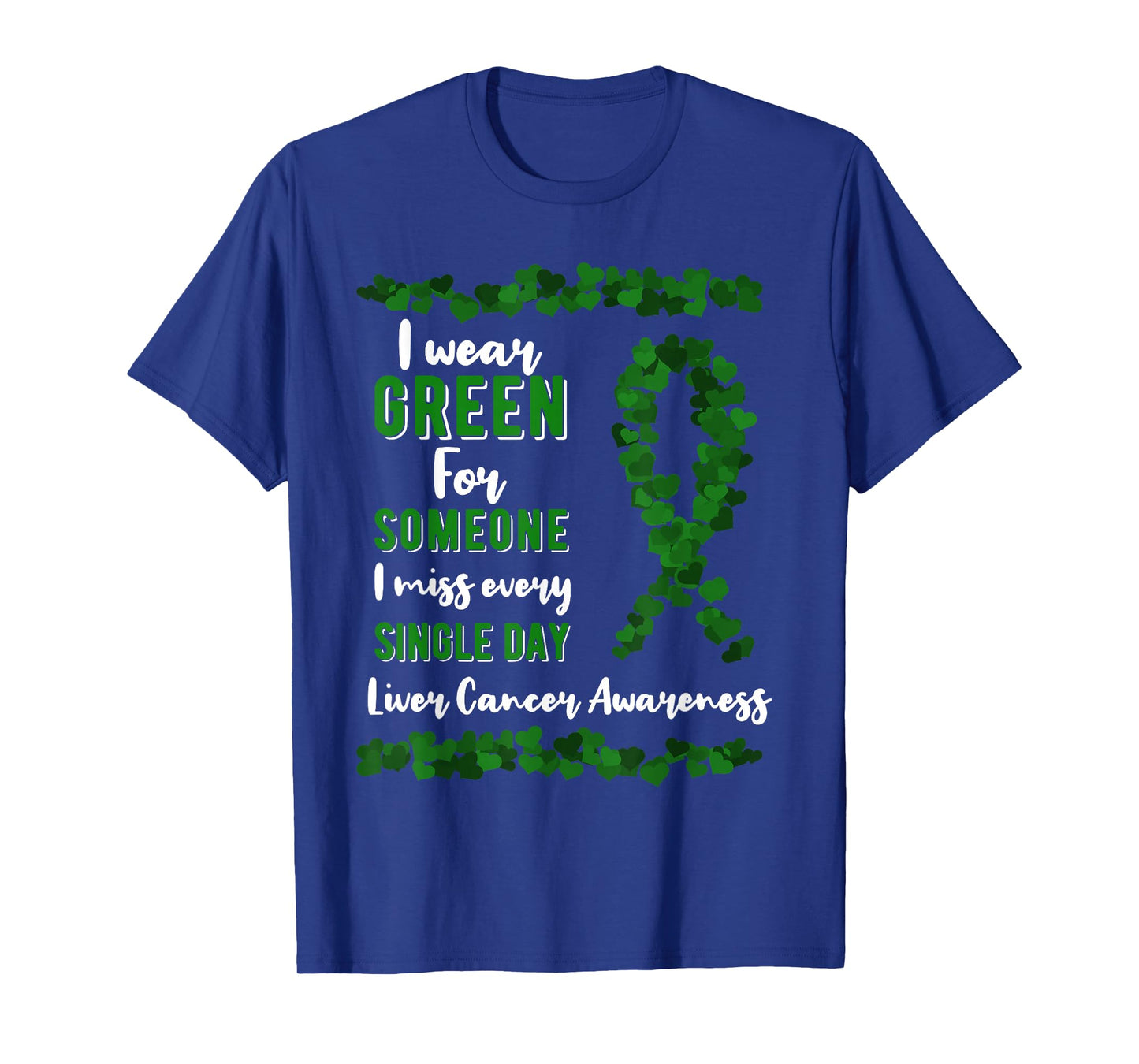 Liver Cancer Awareness Primary Hepatic Green Ribbon Jaundice T-Shirt