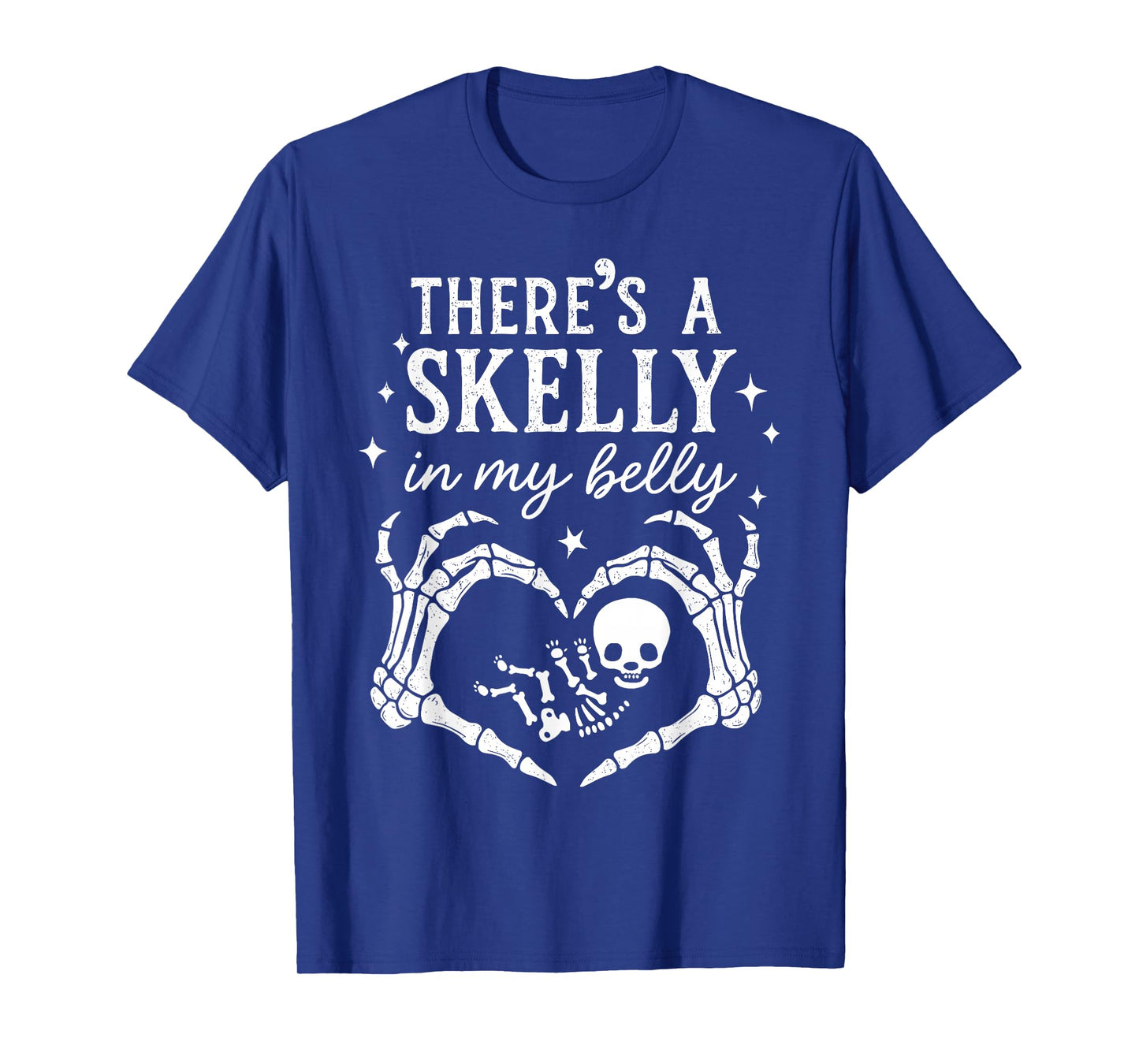 There's Skelly in My Belly Halloween Pregnancy Announcement T-Shirt