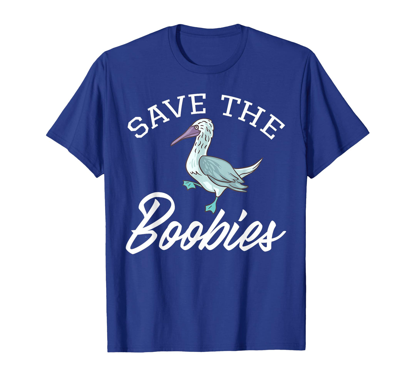 Boobie Bird South American Galapagos Islands Blue Seabird T-Shirt