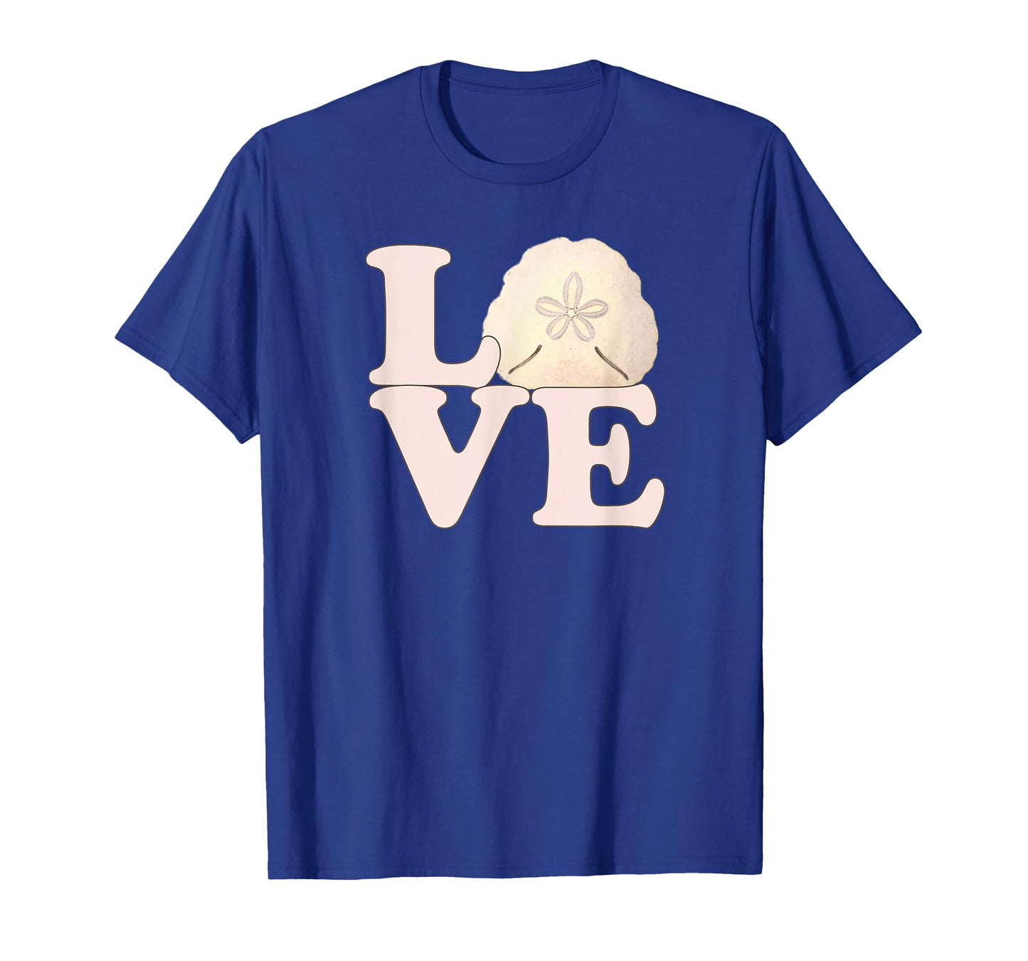 Sand Dollar Shell Vintage Illustration Stacked LOVE T-Shirt