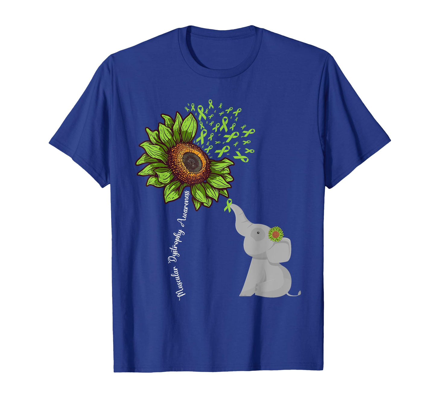 Sunflower Elephant Duchenne Muscular Dystrophy Awareness T-Shirt