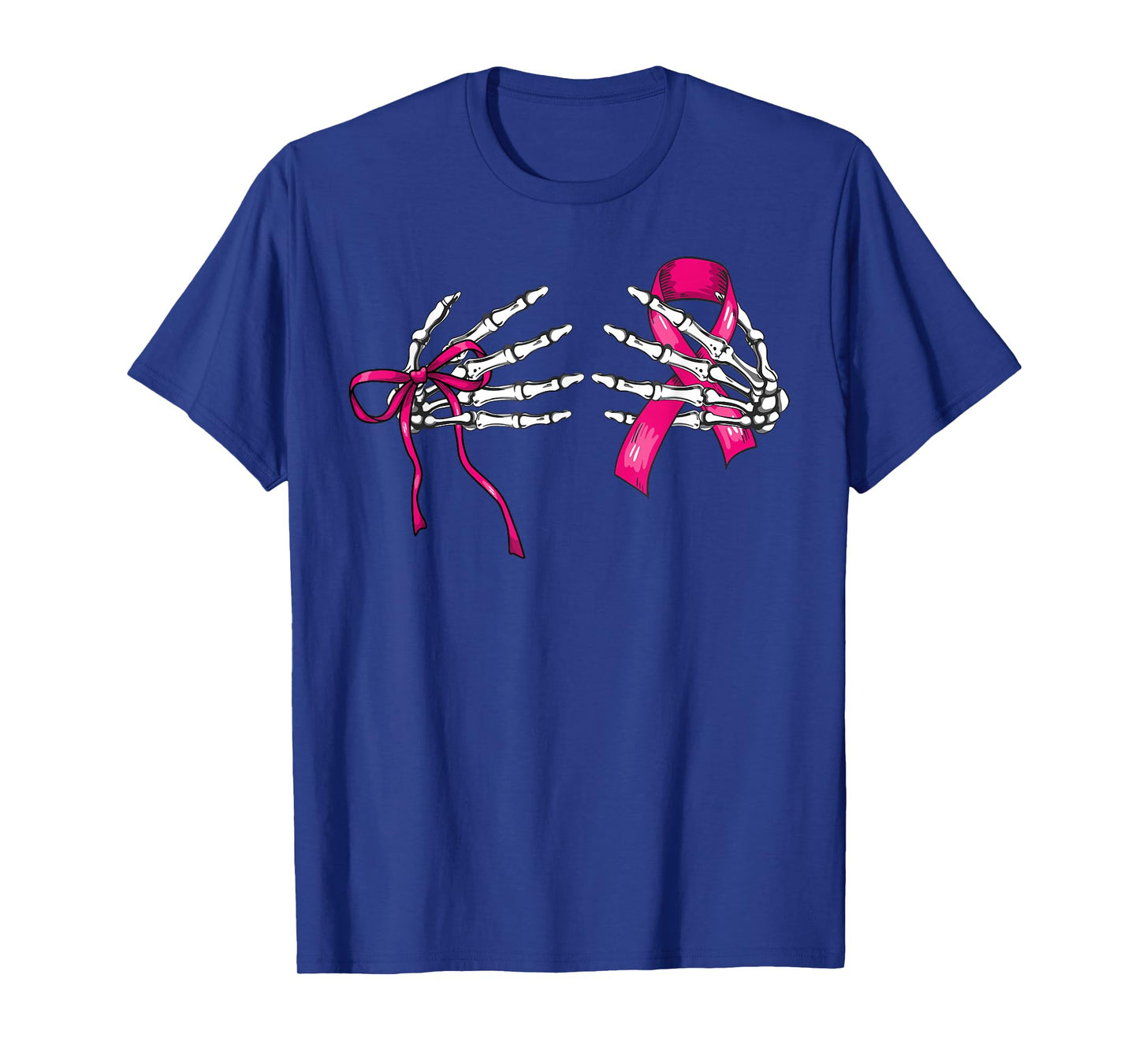 Skeleton Hand Check Your Boobs Funny Survivor Breast Cancer T-Shirt