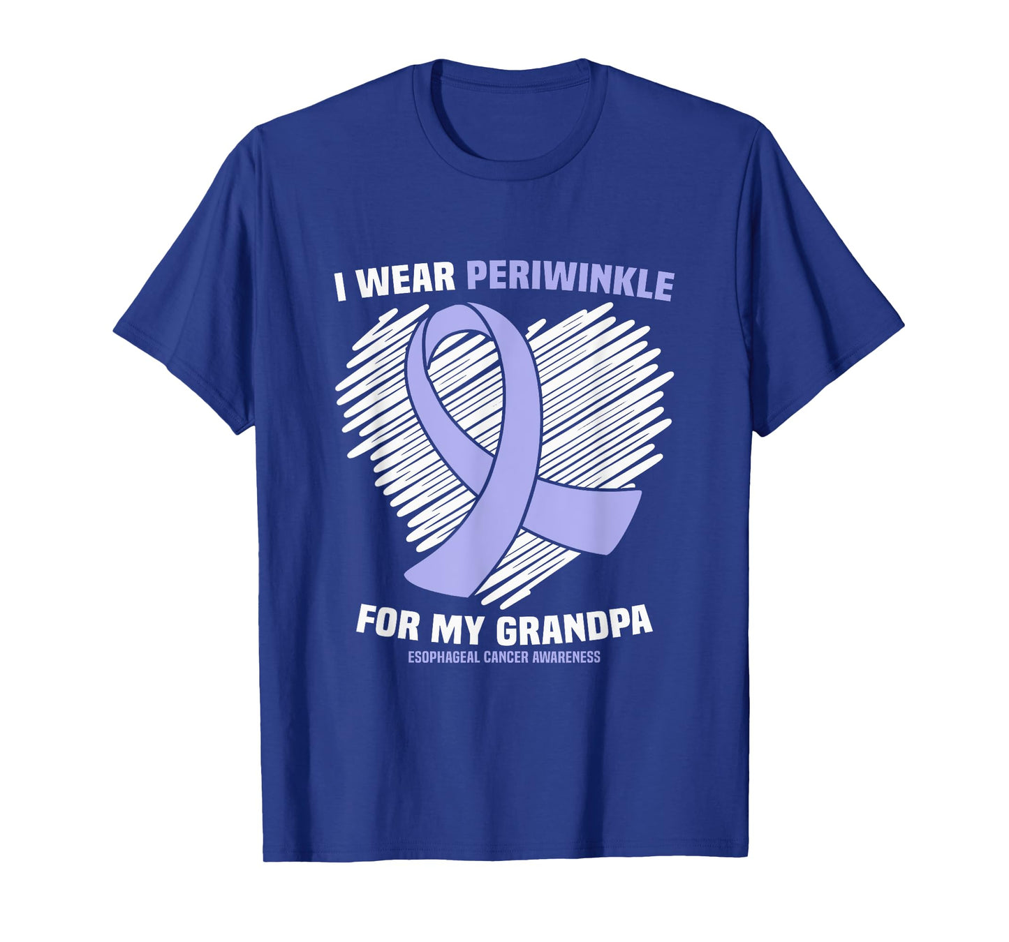 I Wear Periwinkle For My Grandpa Esophageal Cancer Awareness T-Shirt