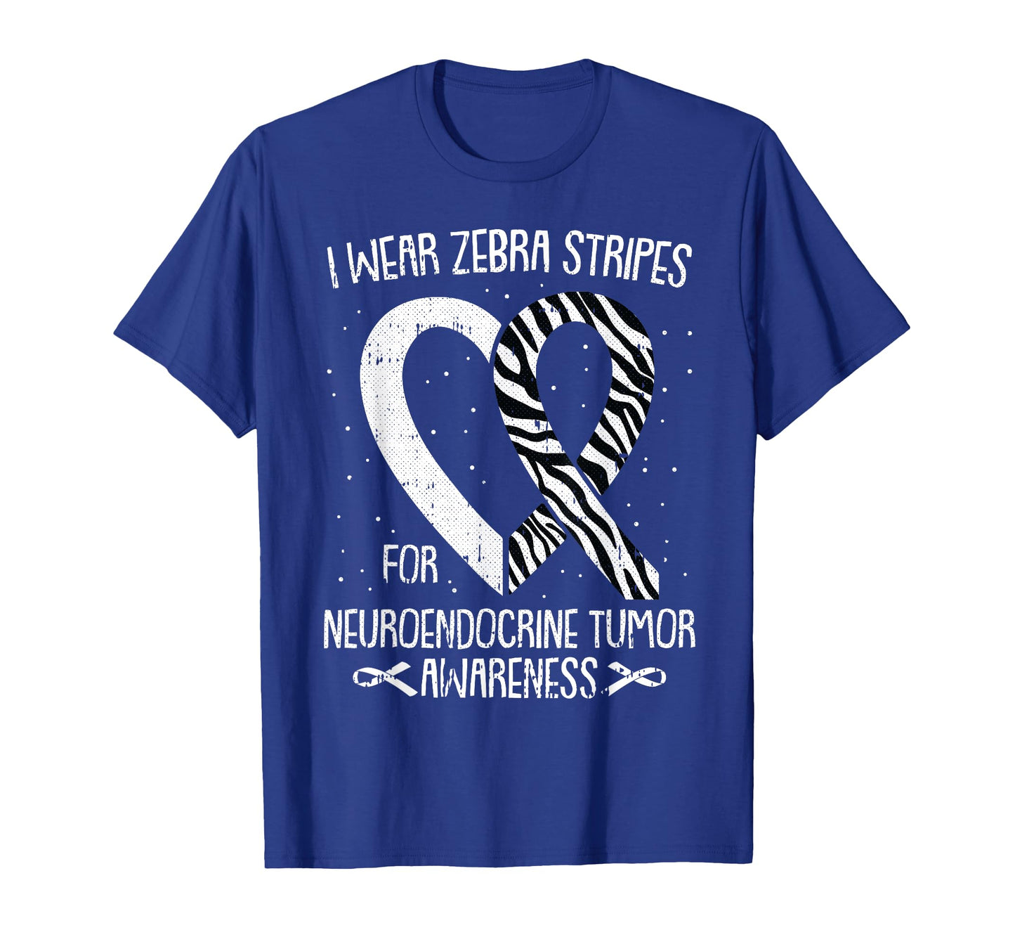 Zebra Ribbon Neuroendocrine Cancer Awareness NET Carcinoid T-Shirt