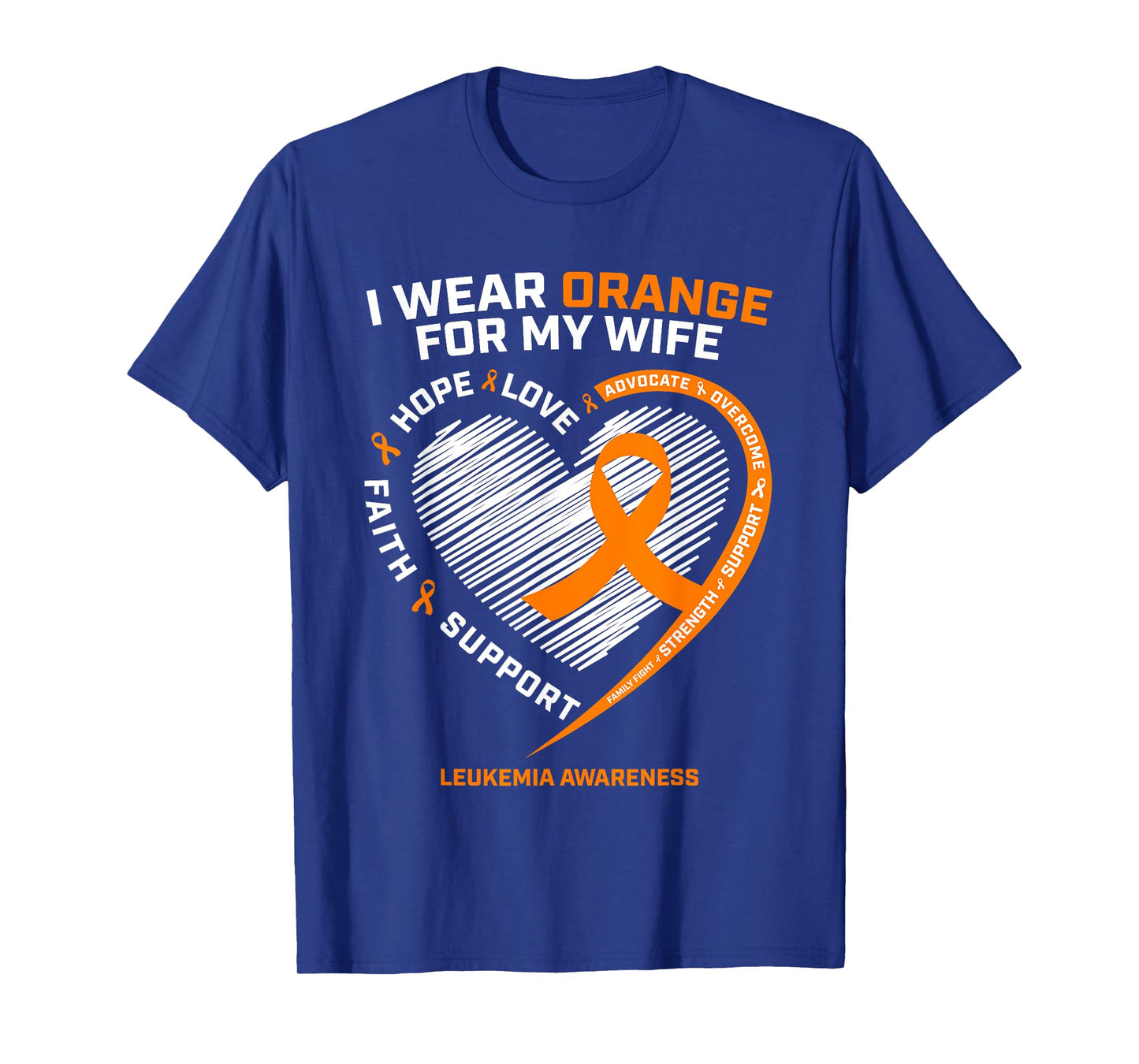 Men's Leukemia Awareness Shirts Wife Husband Tshirt Leukemia T-Shirt