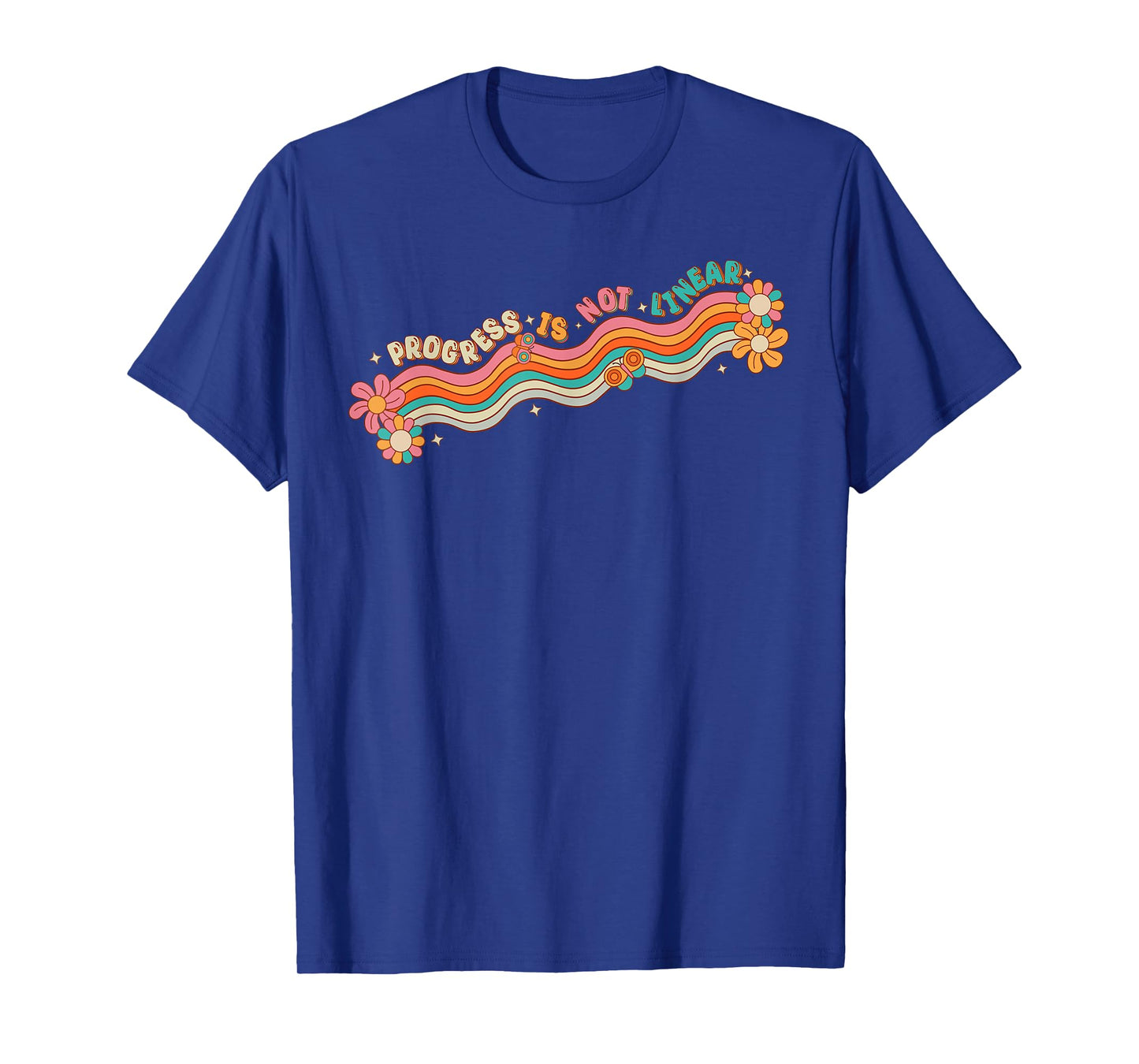 Progress Is Not Linear Teacher Student Back To School Retro T-Shirt for Men Women Girls Kids