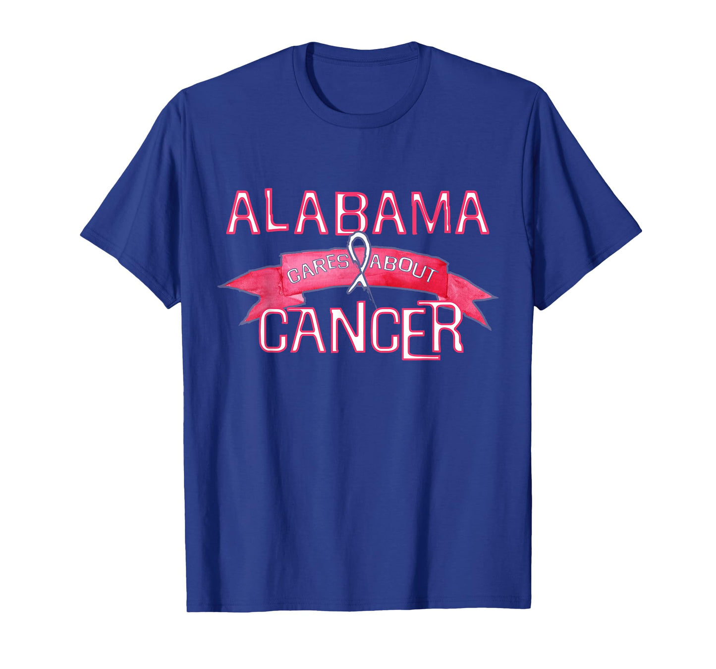 ALABAMA Cares About Breast Cancer Support Breast Cancer T-Shirt