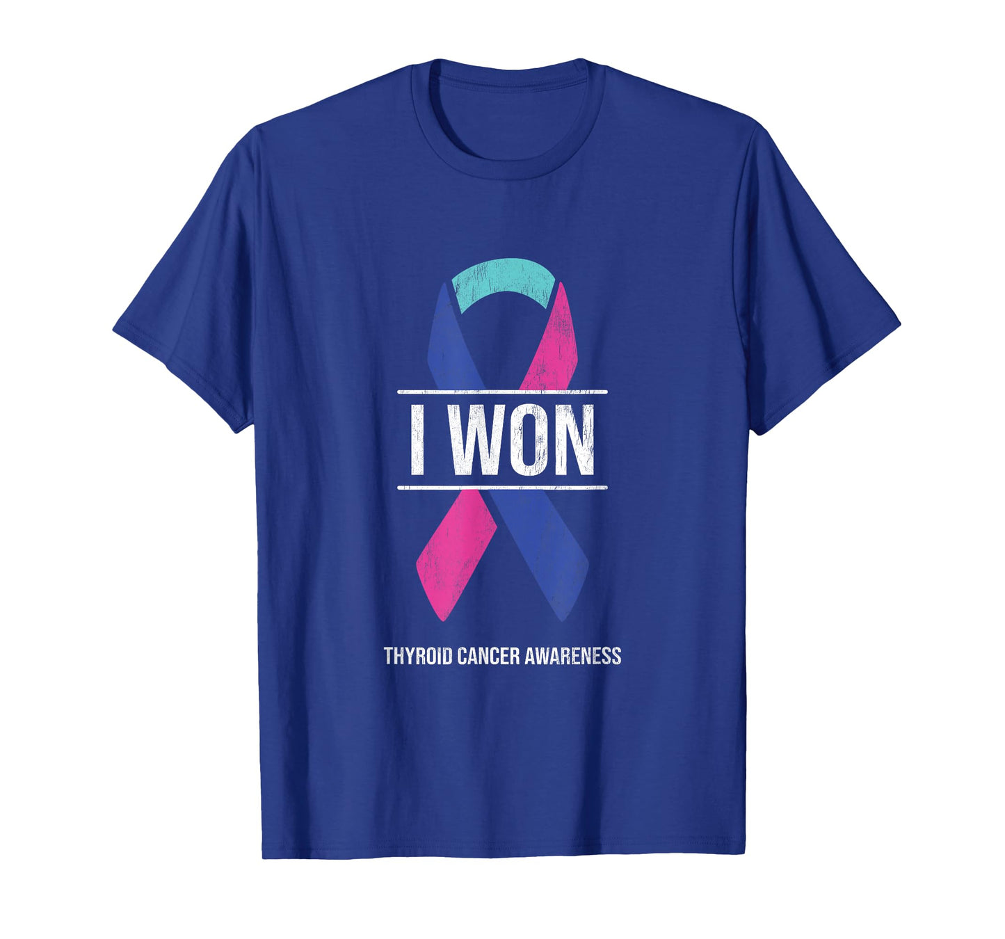 I Won Thyroid Cancer Awareness Thyroid Cancer Ribbon T-Shirt