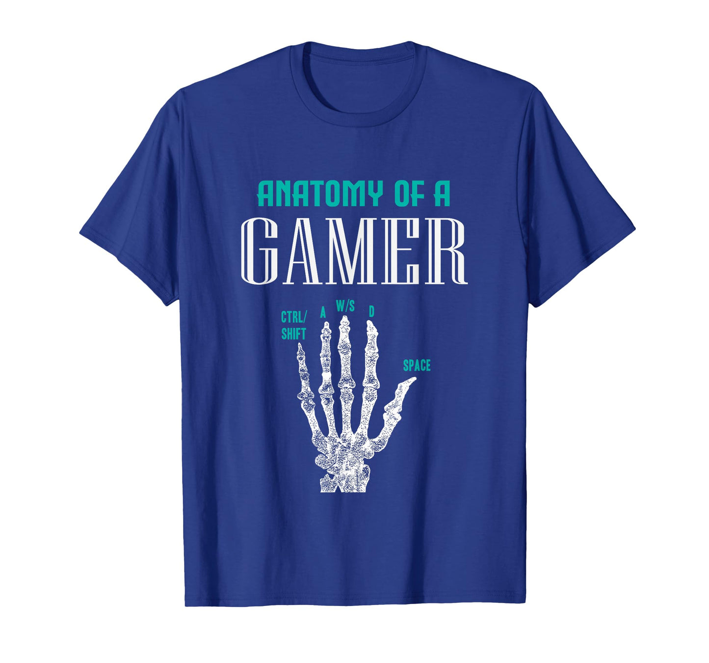 Anatomy of A Gamer Skeleton Hand Funny T-Shirt