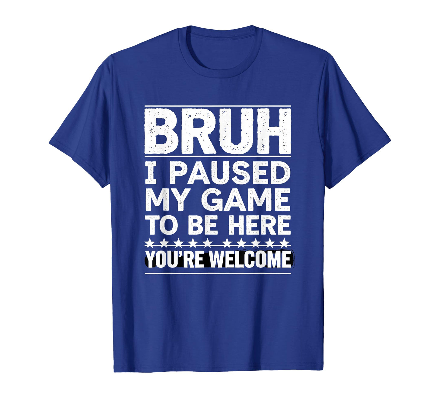 Bruh I Paused My Game Funny Skeleton Gamer Gaming for Teens T-Shirt