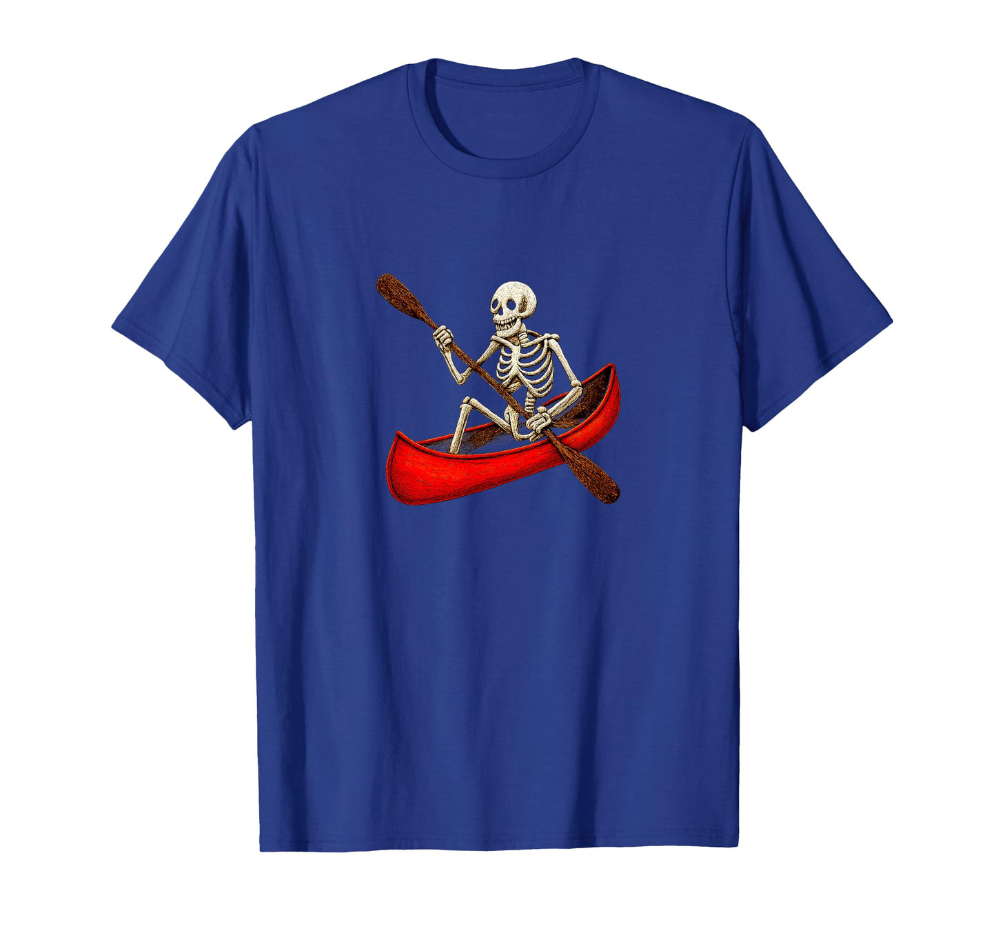 Skeleton Canoe Canoeing Canoer Paddle Sport T-Shirt