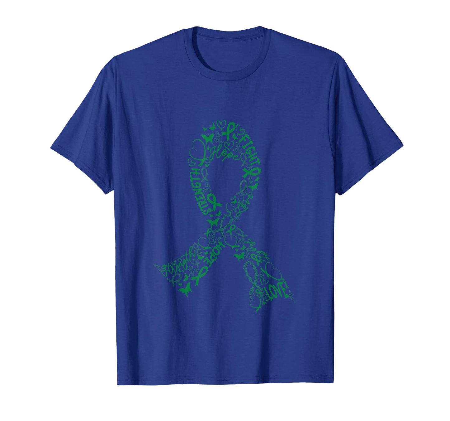 Liver Cancer Warrior Emerald Green Ribbon Awareness Gift T-Shirt