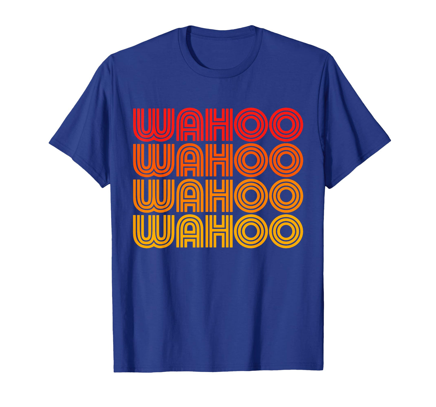 Wahoo Funny Retro Vintage Sunset Goofy Silly Weird Word T-Shirt