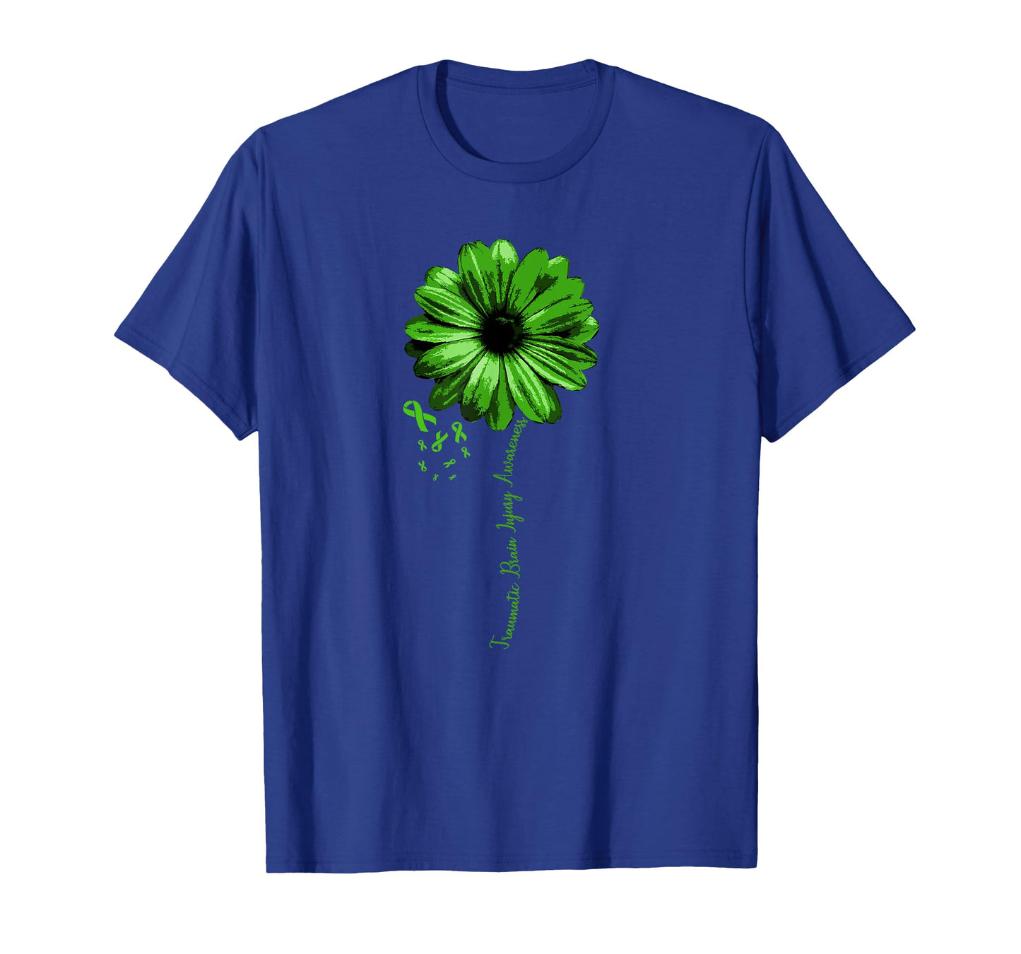 Traumatic Brain Injury Awareness Tshirt Warrior Green Ribbon T-Shirt