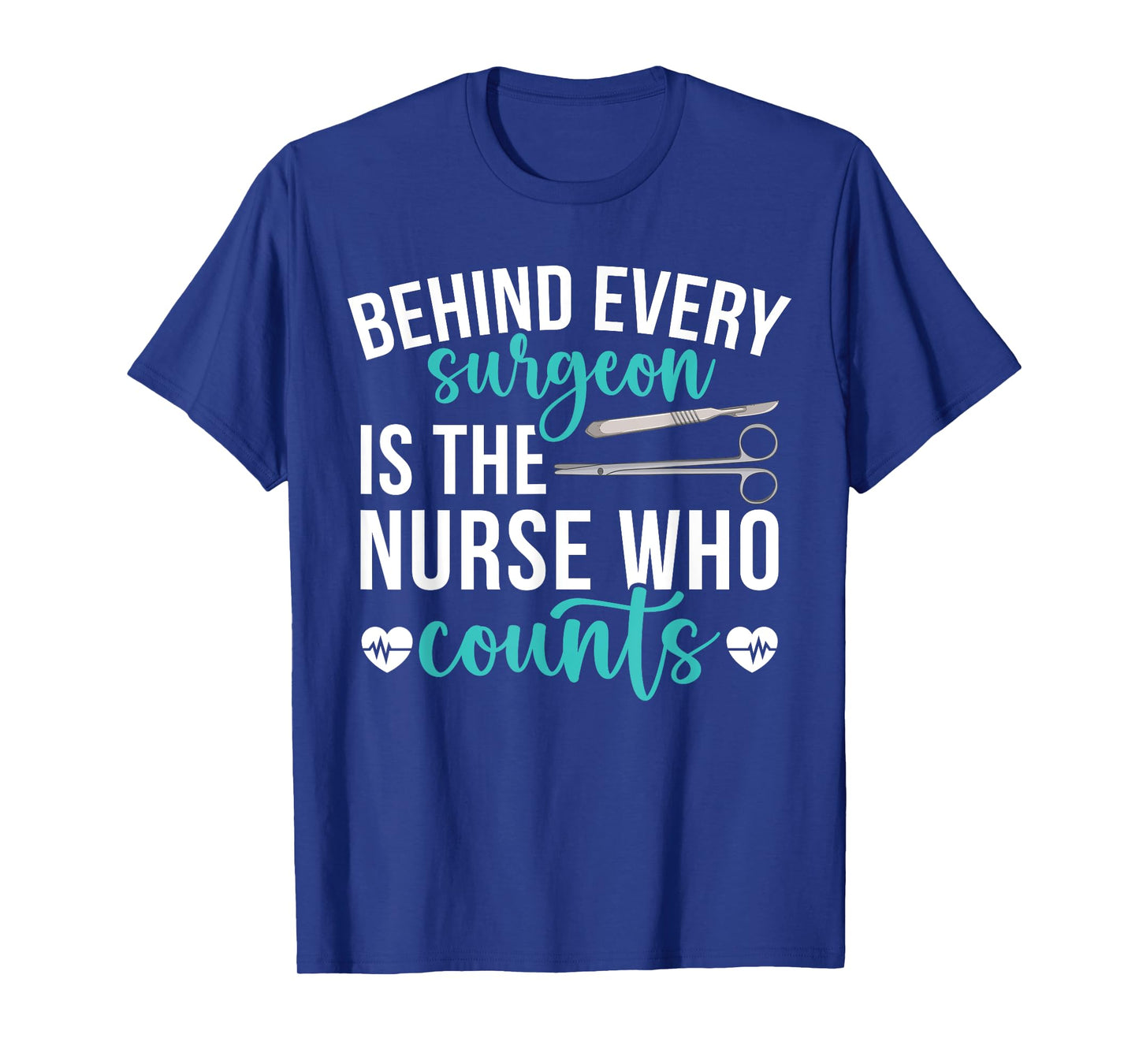 OR Nurse Who Counts Operating Room Nurse OR Nursing T-Shirt, Small, Black