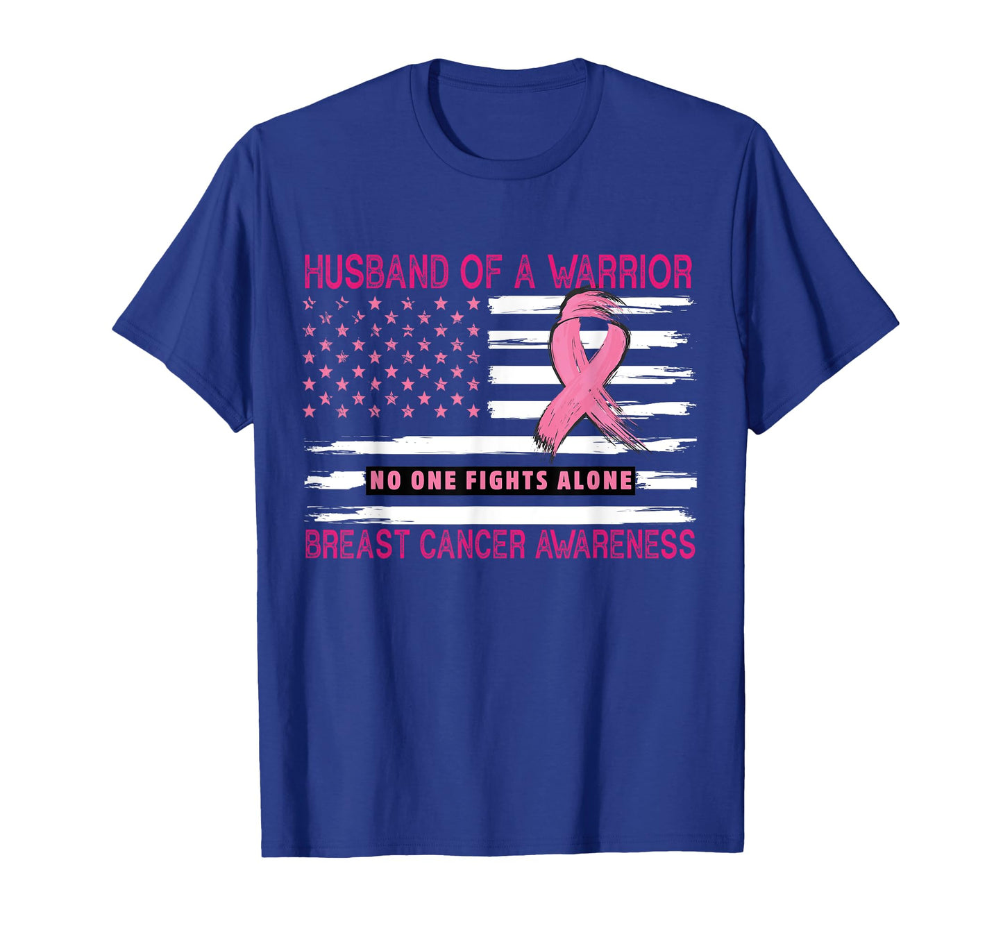 Husband Of A Warrior Breast Cancer Awareness Support Squad T-Shirt