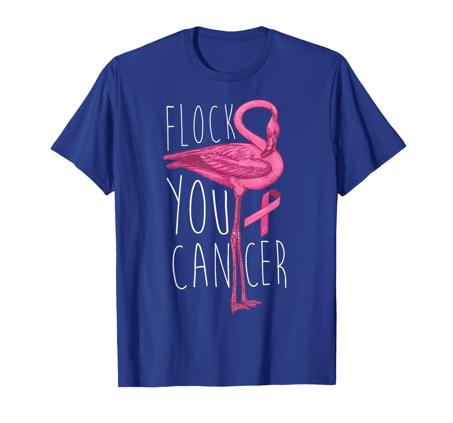 Flock You Cancer Shirt | Cool Flamingo Breast Cancer Gift T-Shirt