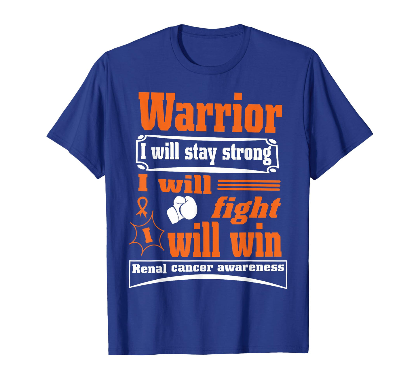 Kidney Cancer Awareness Gifts Renal Cure Unisex-Adults, Unisex-Kids Black Cotton 65%, Polyester 35% Modern Mandarin Collar Crew Neck Short Sleeve T-Shirt