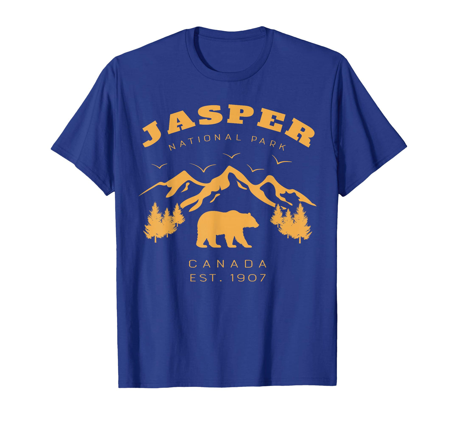 Retro Vintage Jasper National Park for kids Hiking Camping T-Shirt
