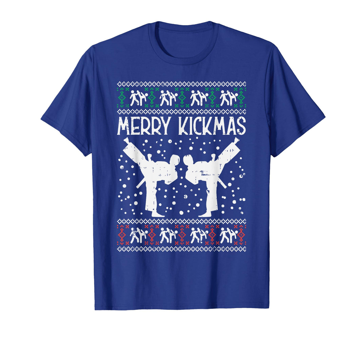 Merry Kickmas Ugly Christmas Karate Jiu Jitsu Martial Gift T-Shirt