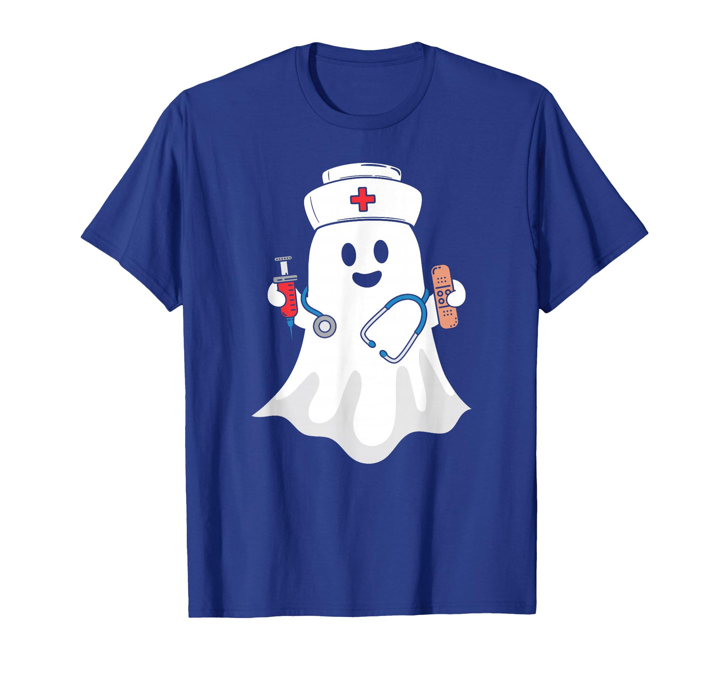 Nurse Ghost Halloween Costume for Girls Women Nursing T-Shirt