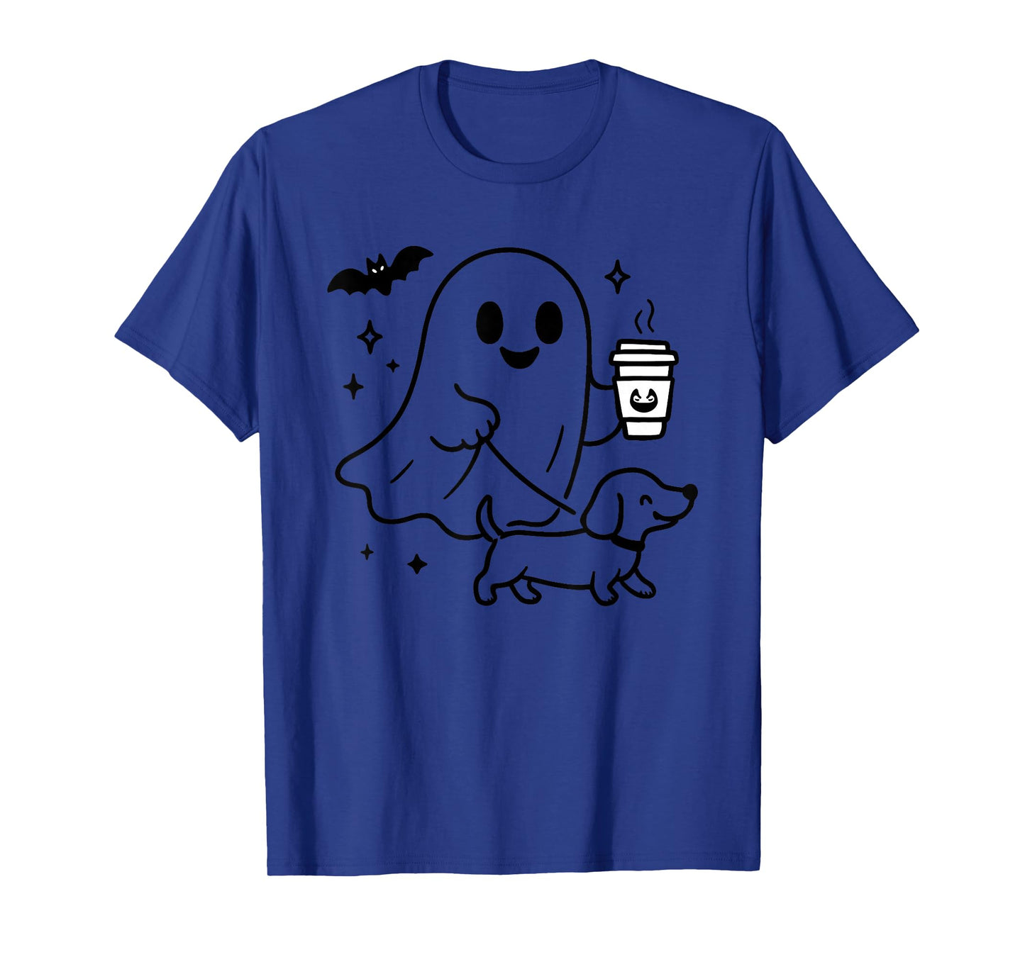 Funny Dachshund Ghost Halloween Spooky Season Weenie Dog T-Shirt