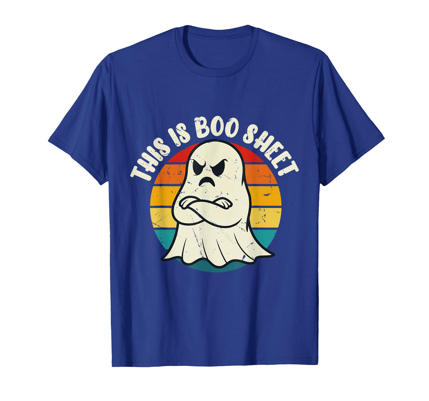 This is Boo Sheet Ghost Retro Halloween Costume Men Women T-Shirt